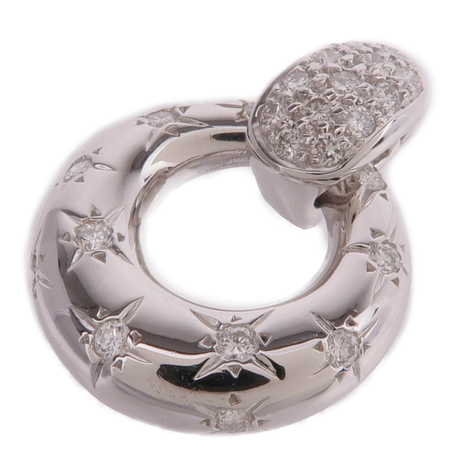 JEWELRY 18K白金Diamond Pendant Top鑽石吊墜