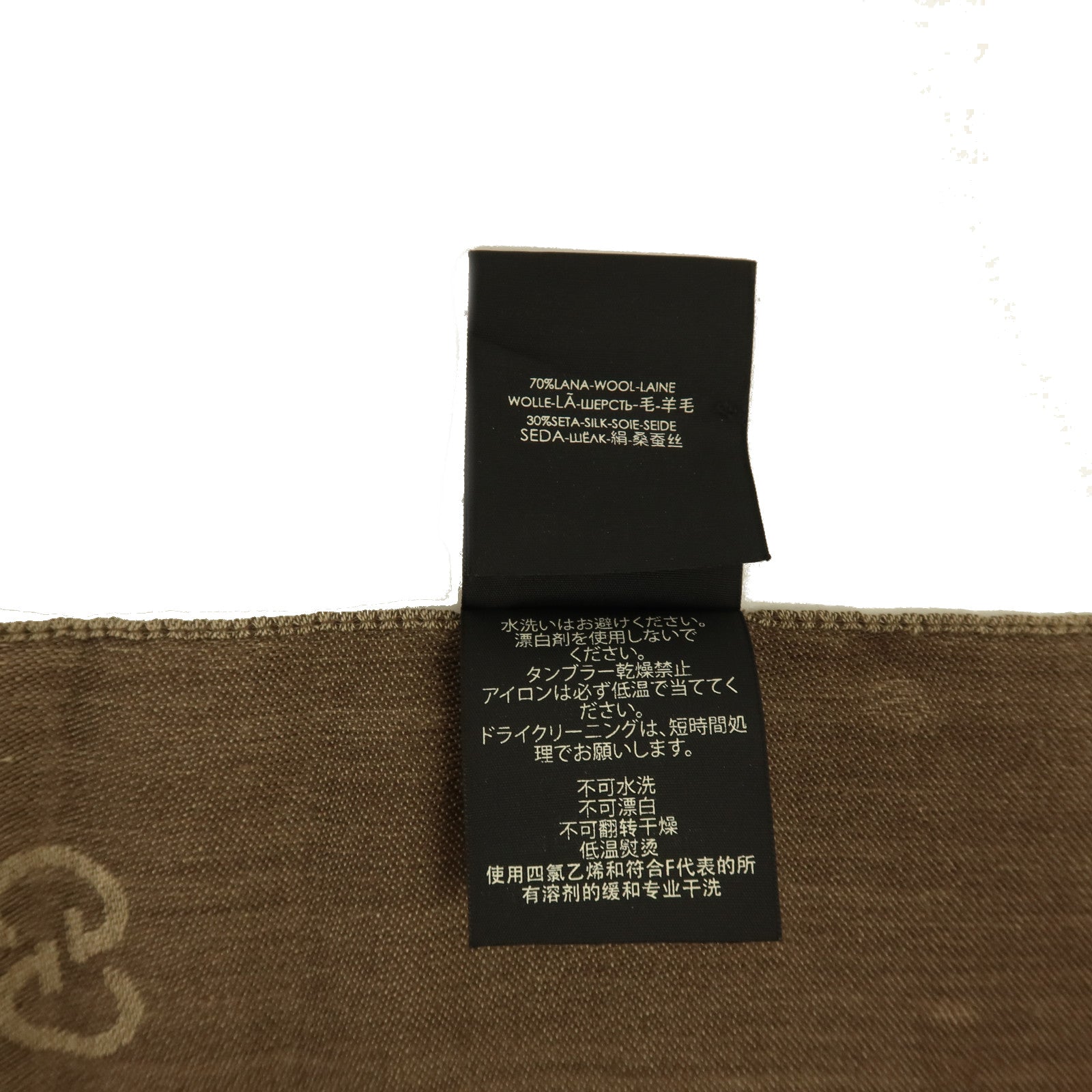 GUCCI 羊毛/絲質Scarf 45x180cm絲巾