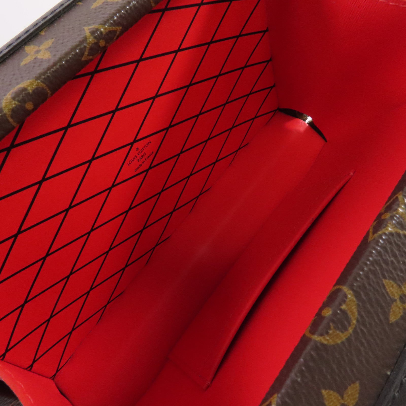 LOUIS VUITTON 【激減優惠】Monogram Petite Malle Shoulder Bag金扣肩背袋啡色