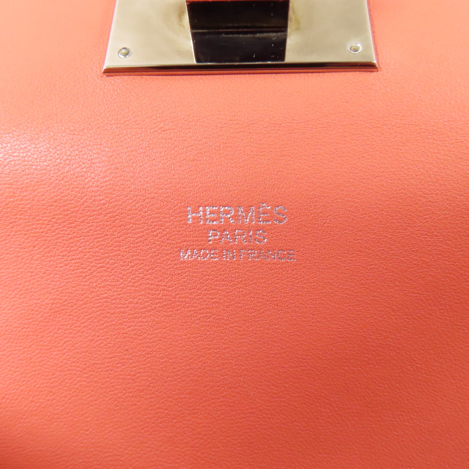 HERMES Evercolor皮革Tool Box 20手挽肩背兩用袋Crevette