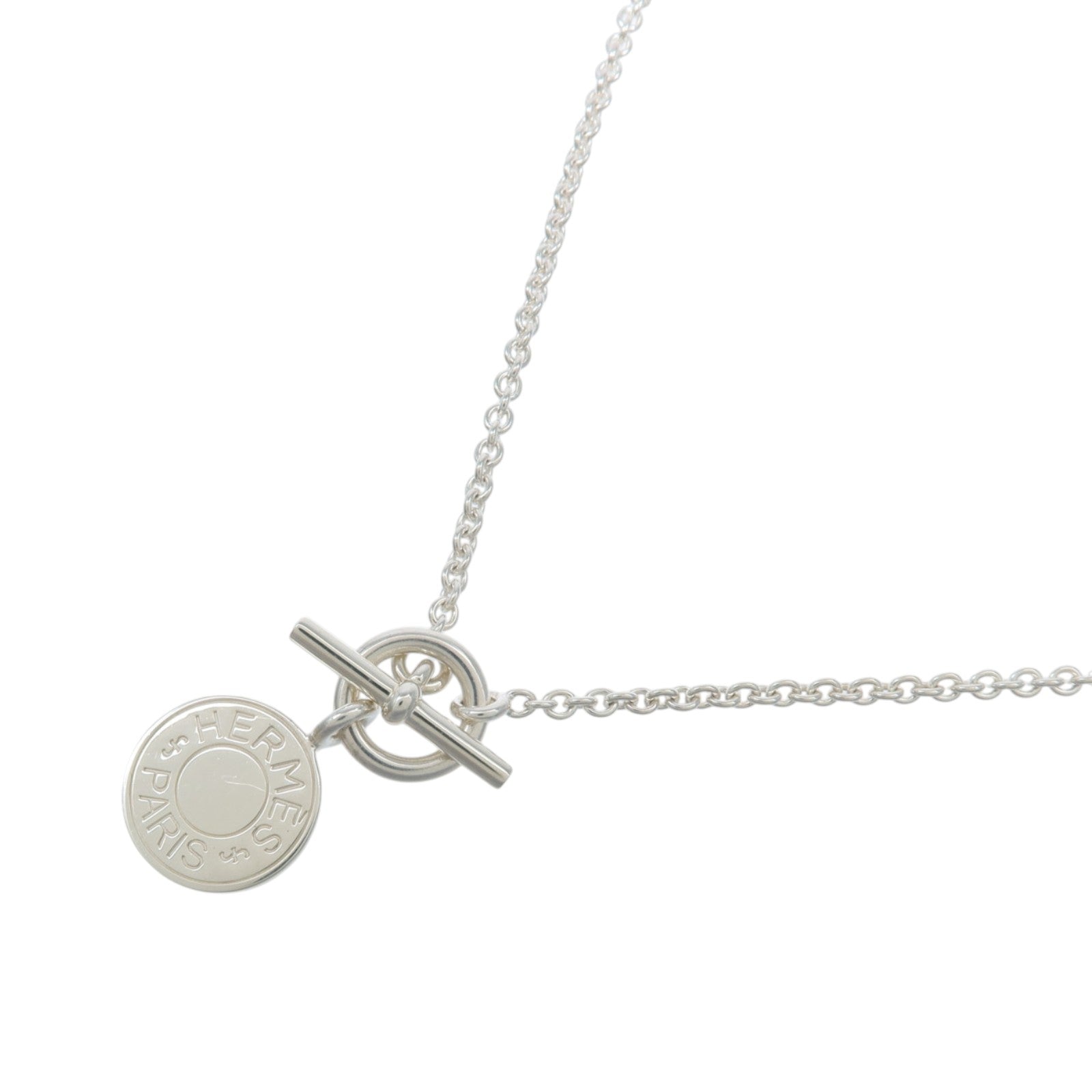 HERMES 金屬Amulettes Ex-Libris Necklace項鍊