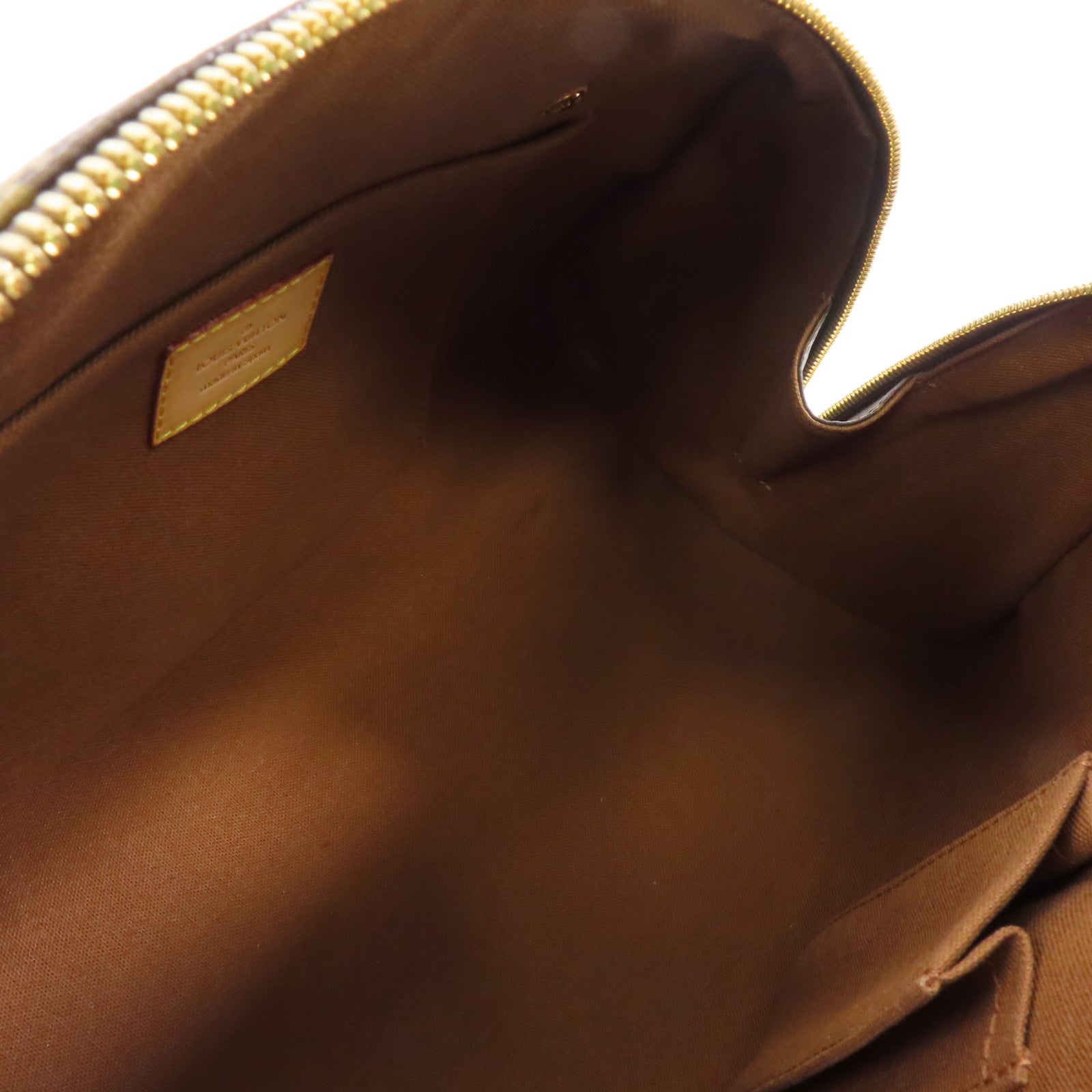 LOUIS VUITTON Monogram Ribera MM金扣手挽袋啡色