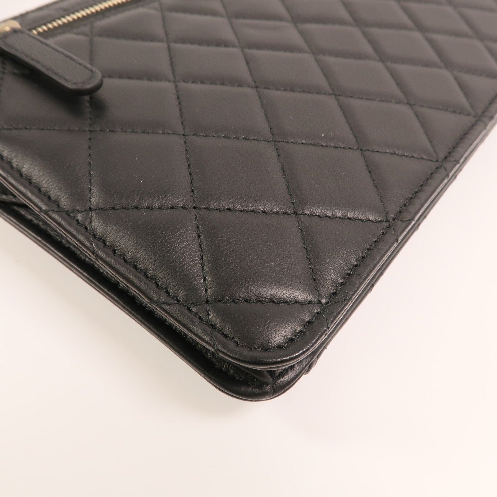 CHANEL 羊皮皮革Clutch金扣手拿包