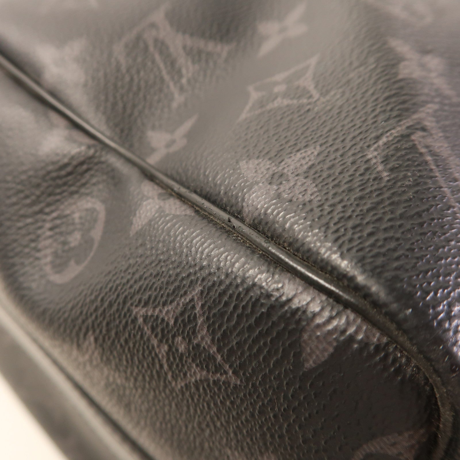 LOUIS VUITTON Monogram Eclipse Keepall 45 Bandouliere銀扣手挽肩背兩用袋