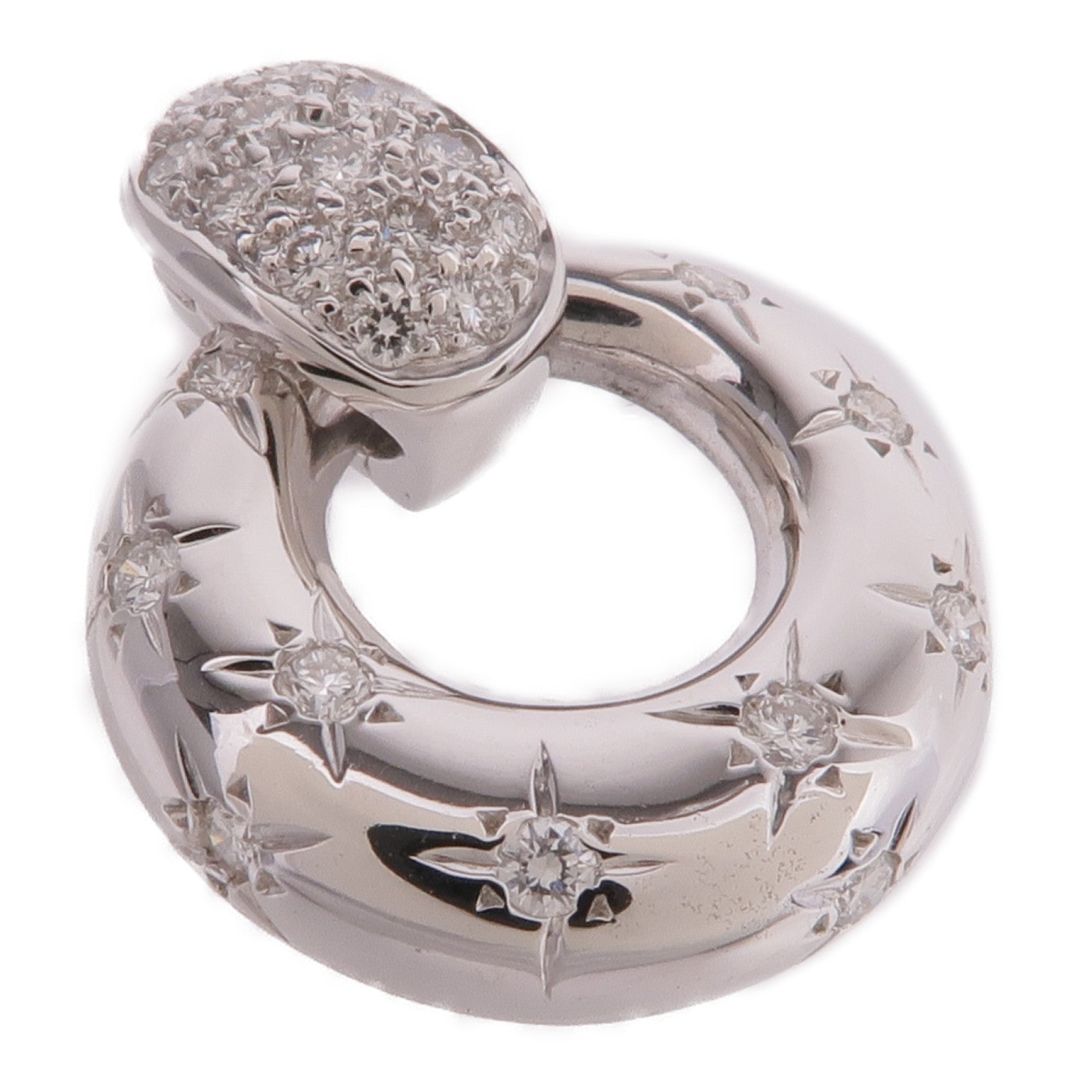 JEWELRY 18K白金Diamond Pendant Top鑽石吊墜