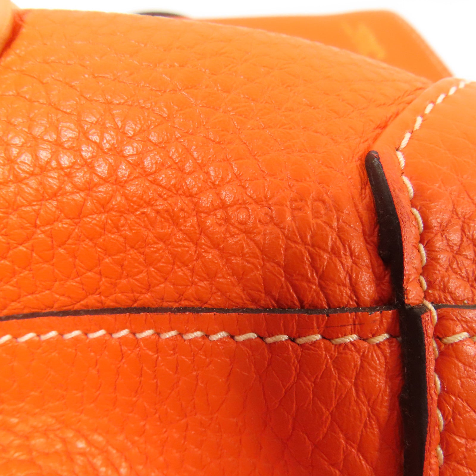 HERMES Double Sens 35 Shoulder Bag Clemence Leather Rubis