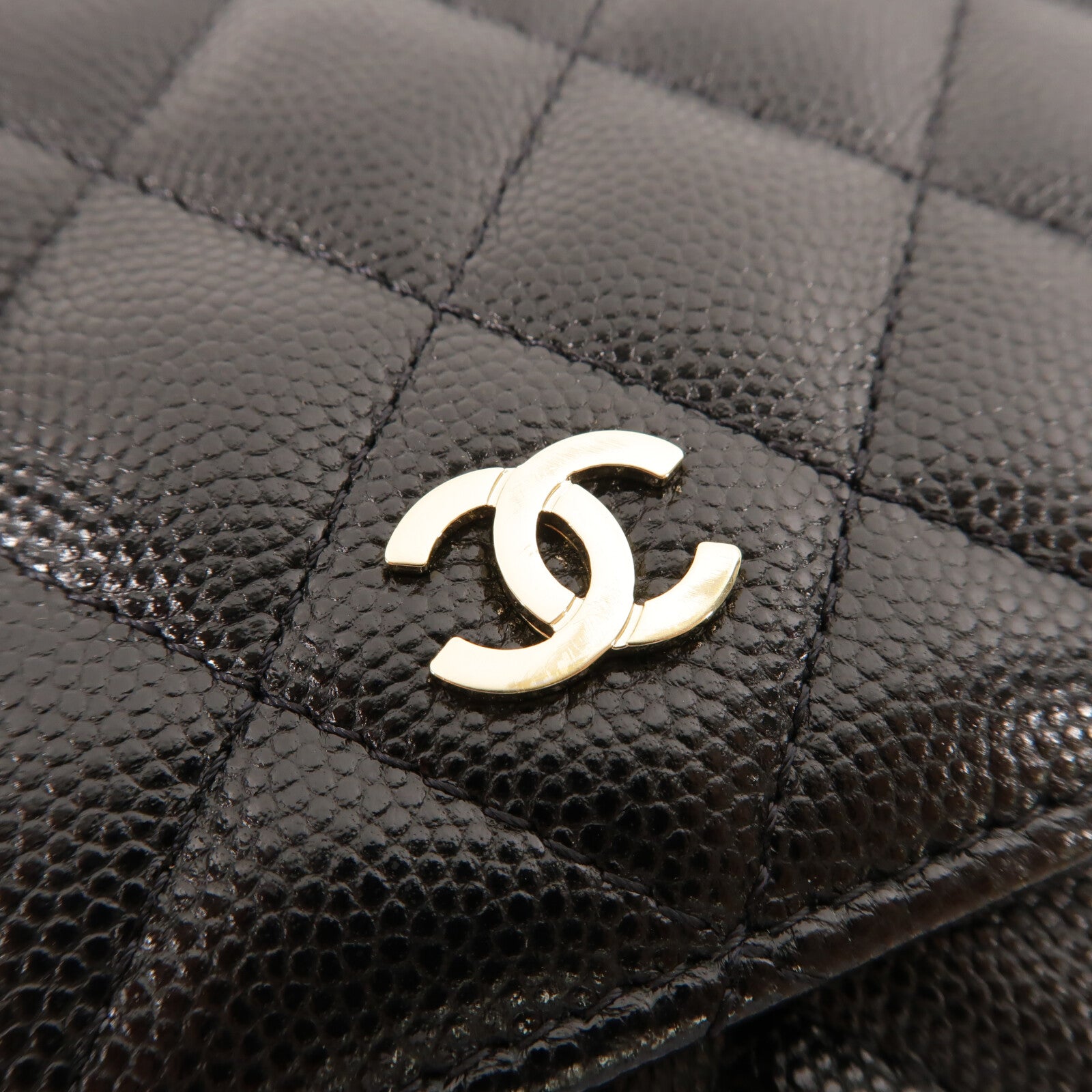 CHANEL 牛皮皮革Mini WOC Wallet On Chain鏈帶肩背袋