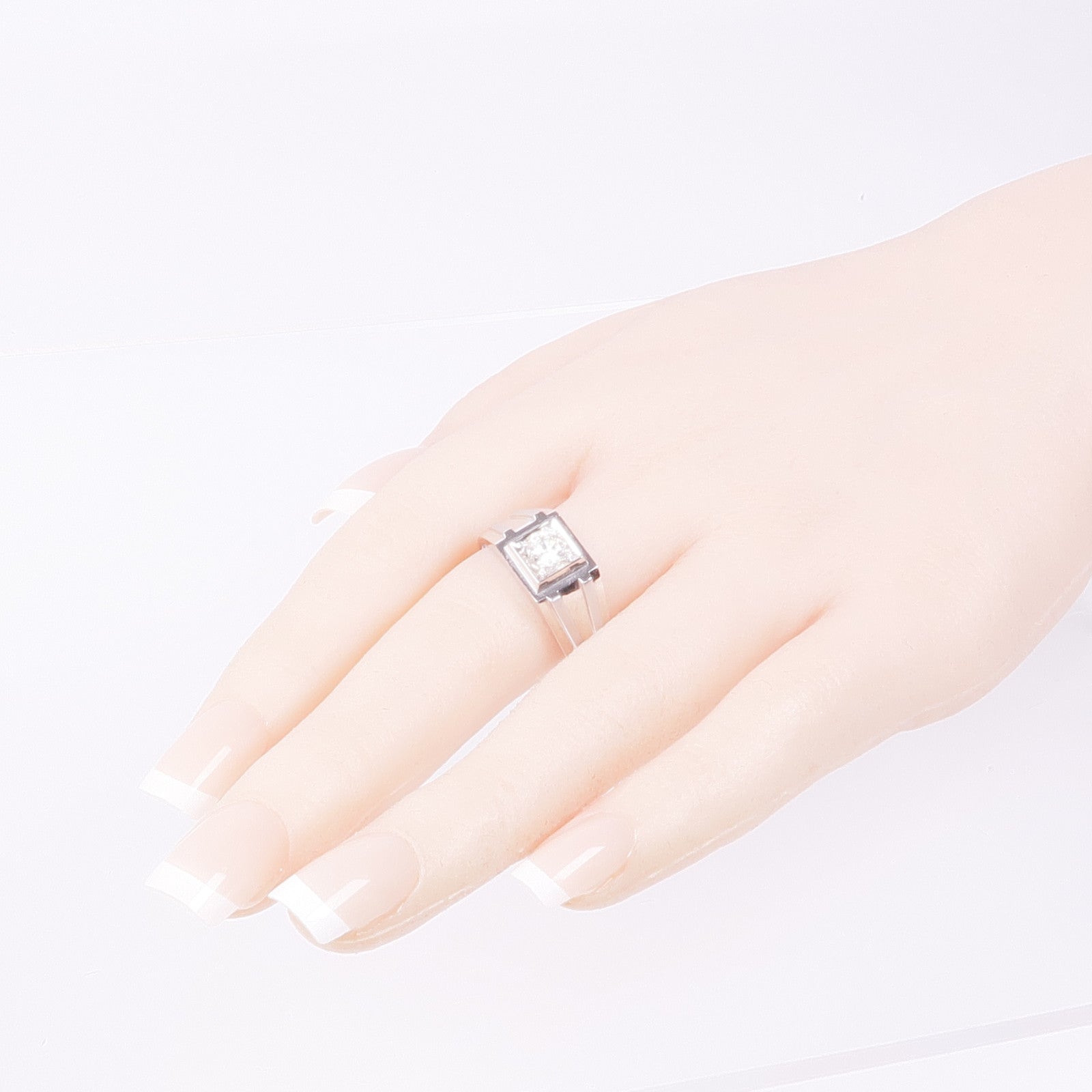 JEWELRY Diamond Ring 18K White Gold US#12.75