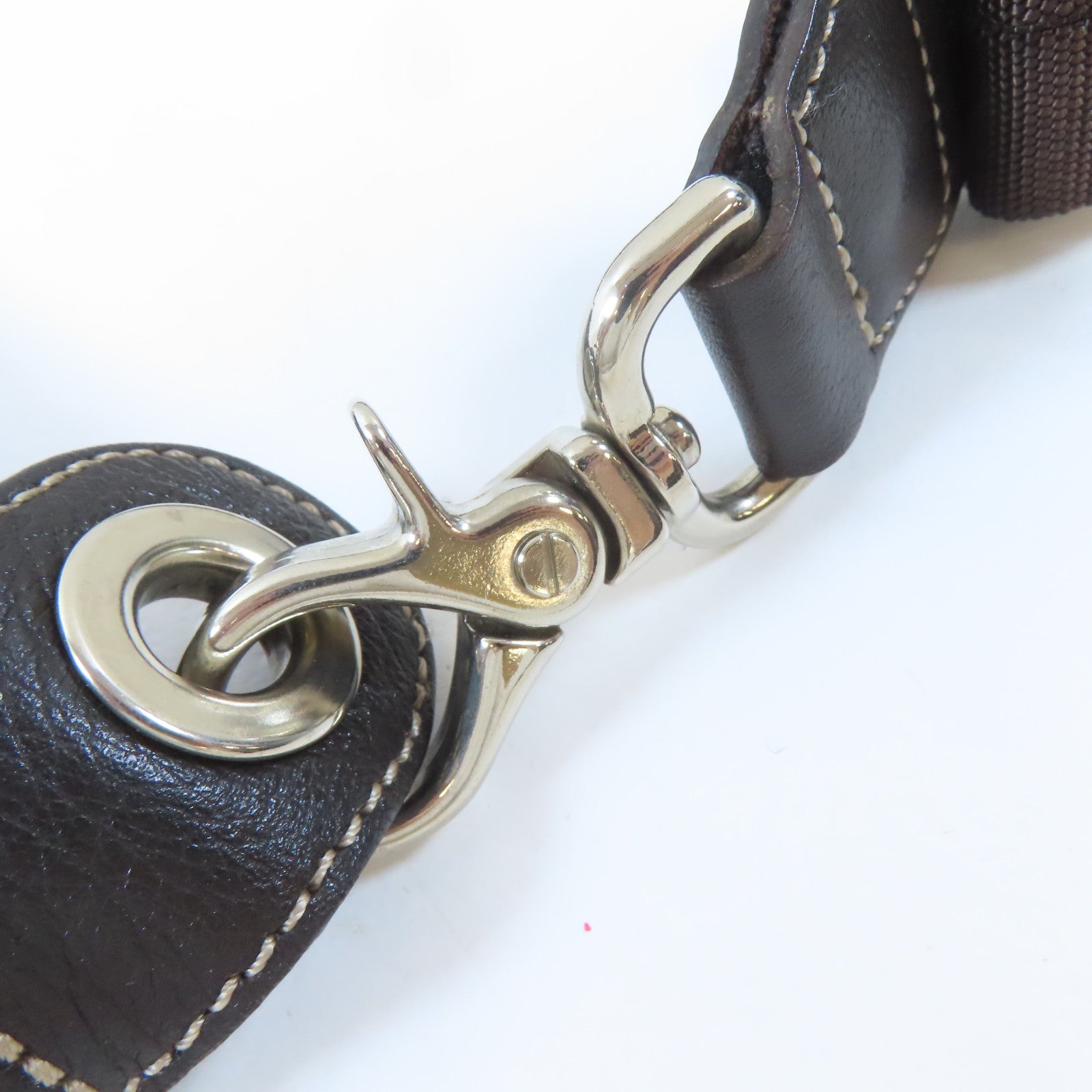 BURBERRY BLUE LABEL 尼龍Shoulder Bag銀扣肩背袋啡色