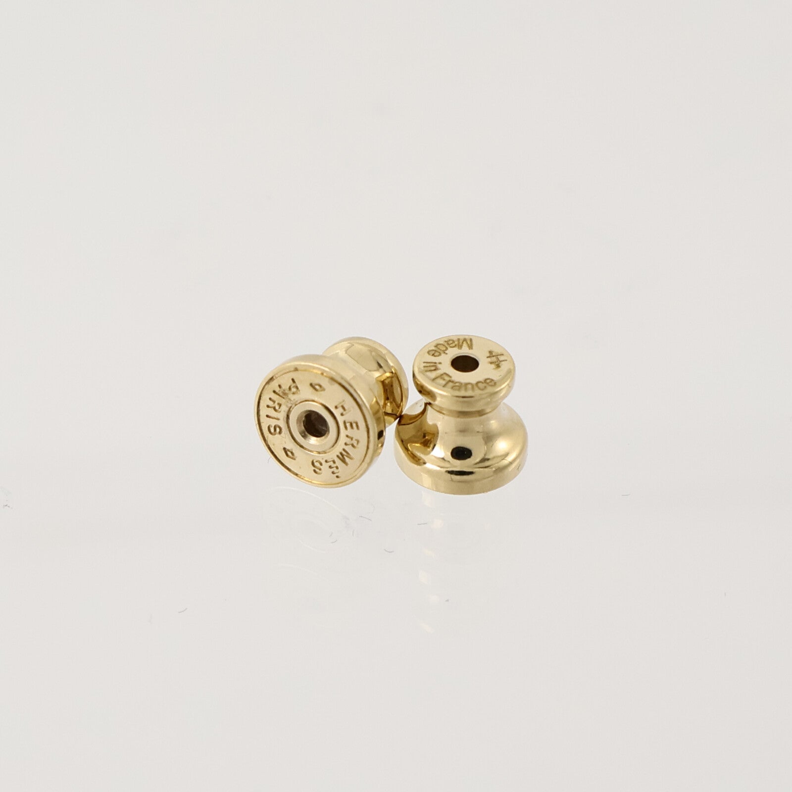 HERMES 金屬/水牛角Amulette Maroquinier Earrings耳環
