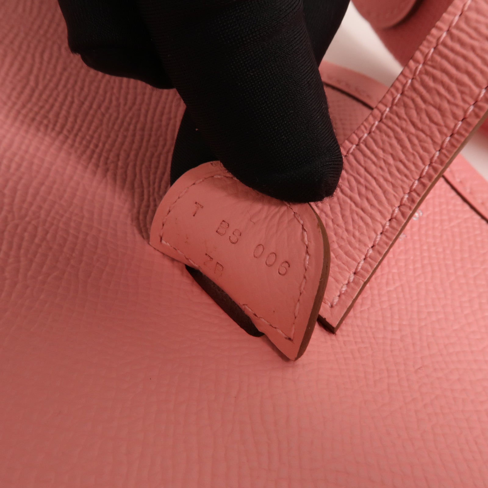 HERMES Epsom皮革Evelyne PM肩背袋Rose Confetti