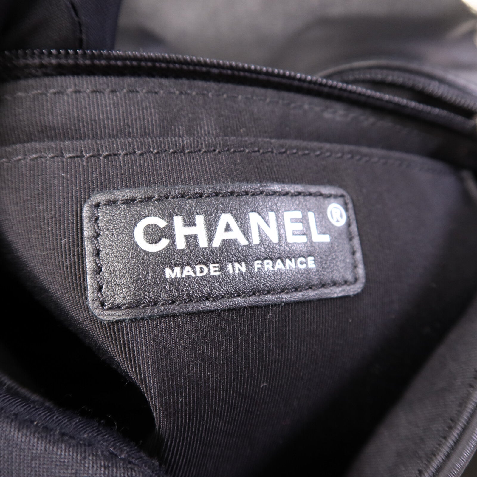 CHANEL 牛皮皮革Chain Shoulder Bag銀扣鏈帶肩背袋