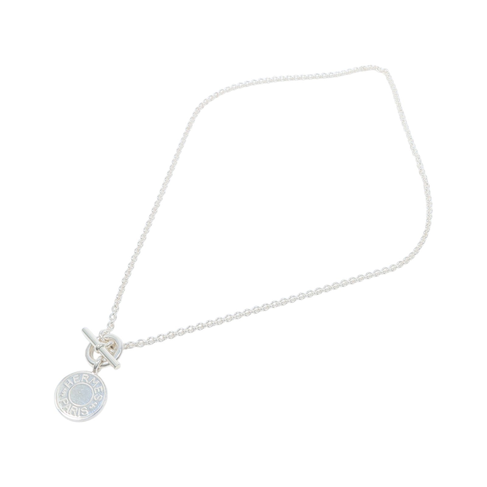 HERMES 金屬Amulettes Ex-Libris Necklace項鍊