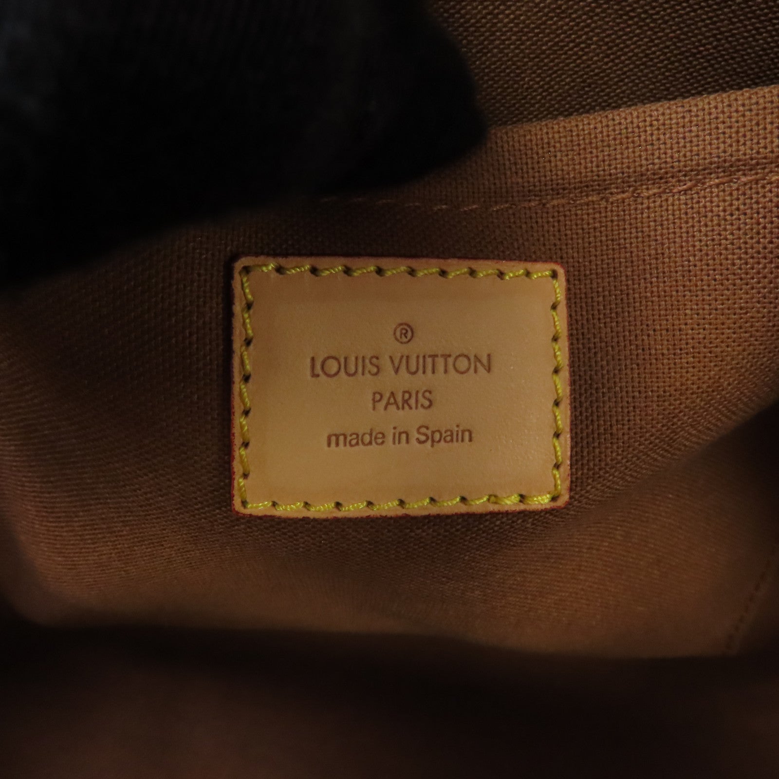 LOUIS VUITTON Monogram Ribera MM金扣手挽袋啡色