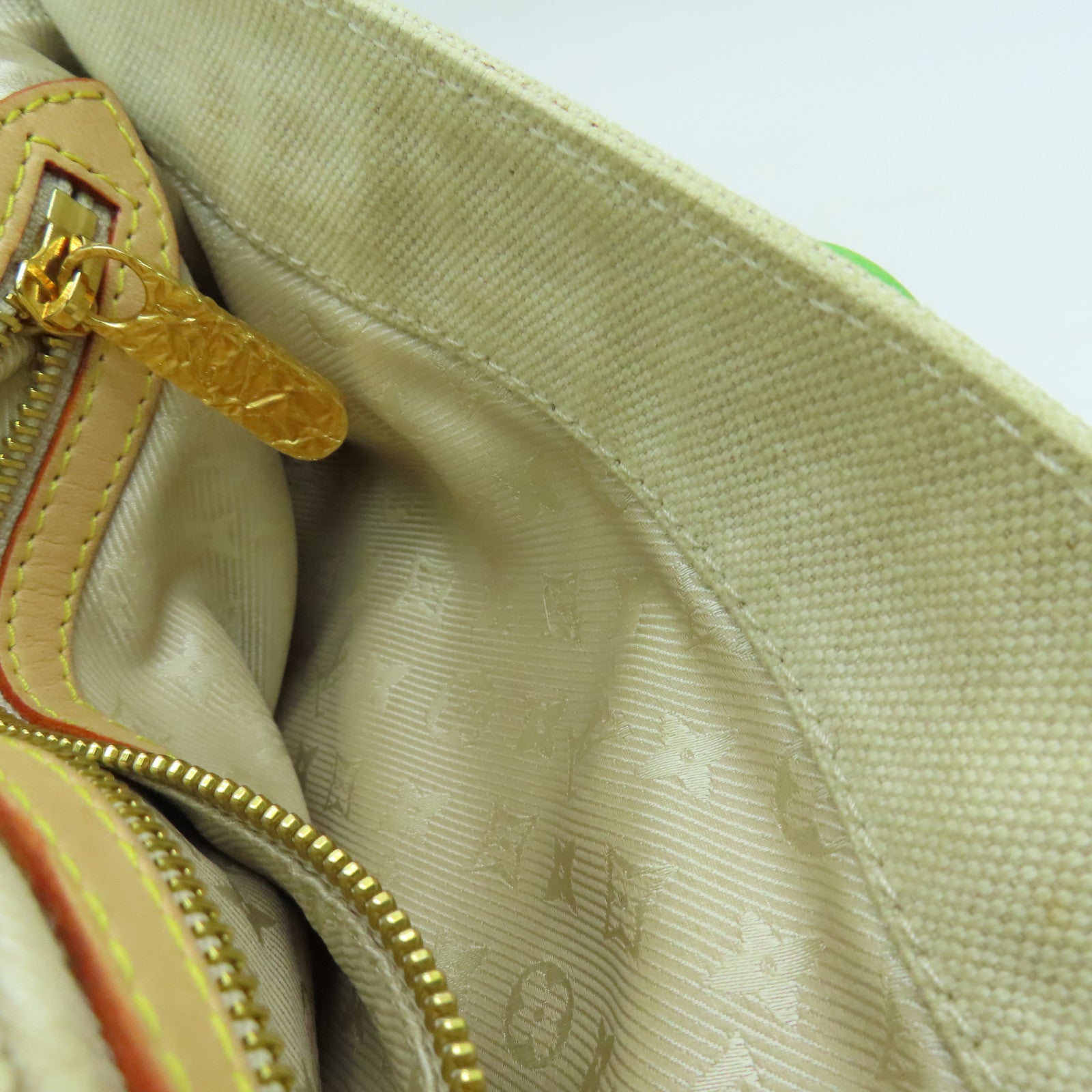 LOUIS VUITTON 帆布Polka Dot Fleurs肩背袋彩色