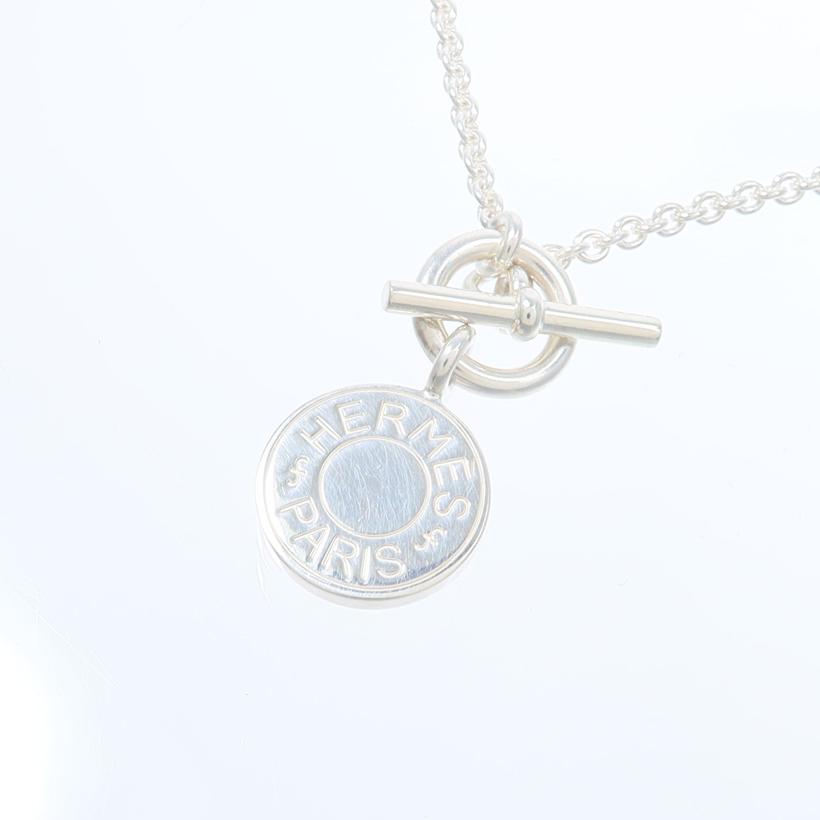 HERMES 金屬Amulettes Ex-Libris Necklace項鍊