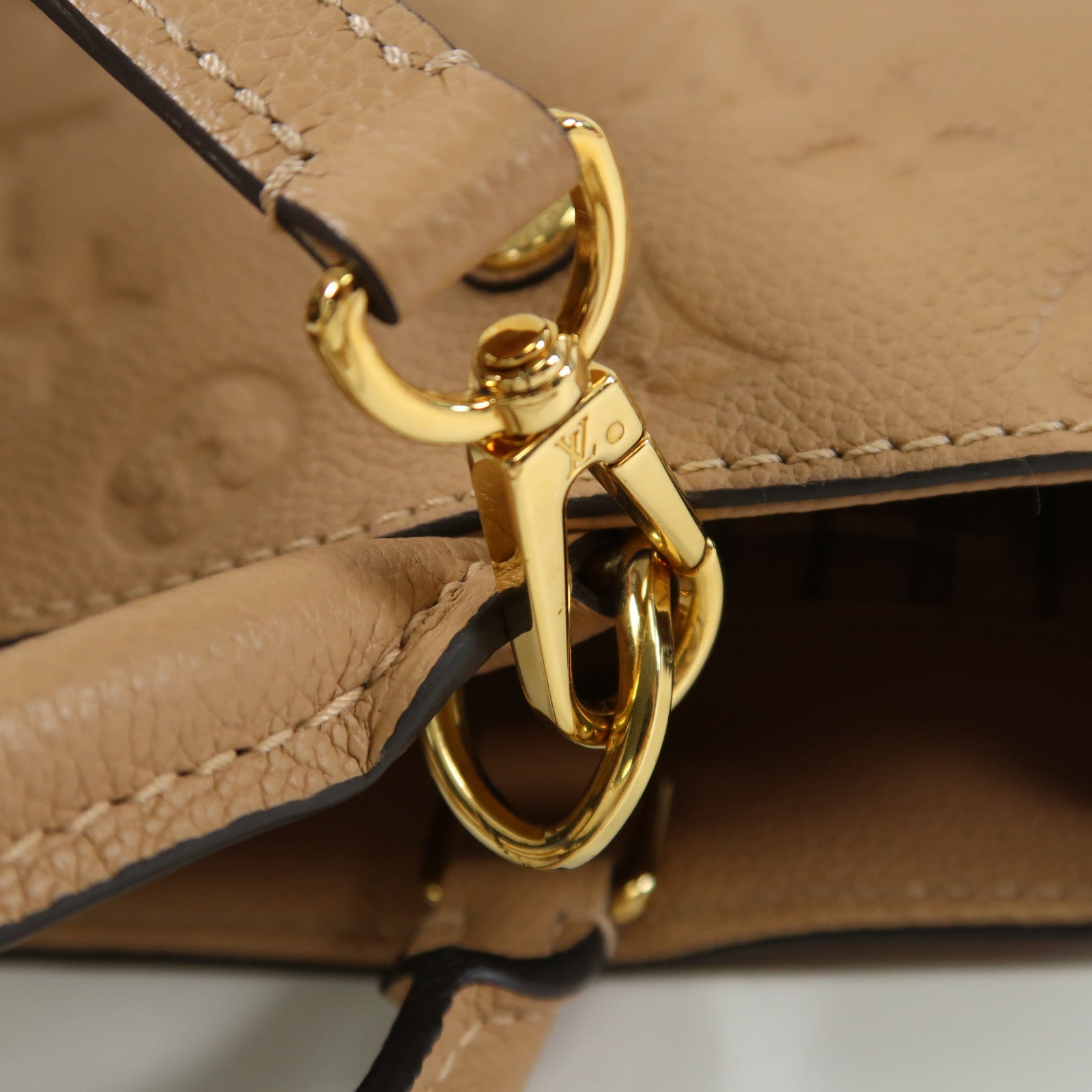 LOUIS VUITTON Monogram Empreinte Montaigne MM手挽肩背兩用袋