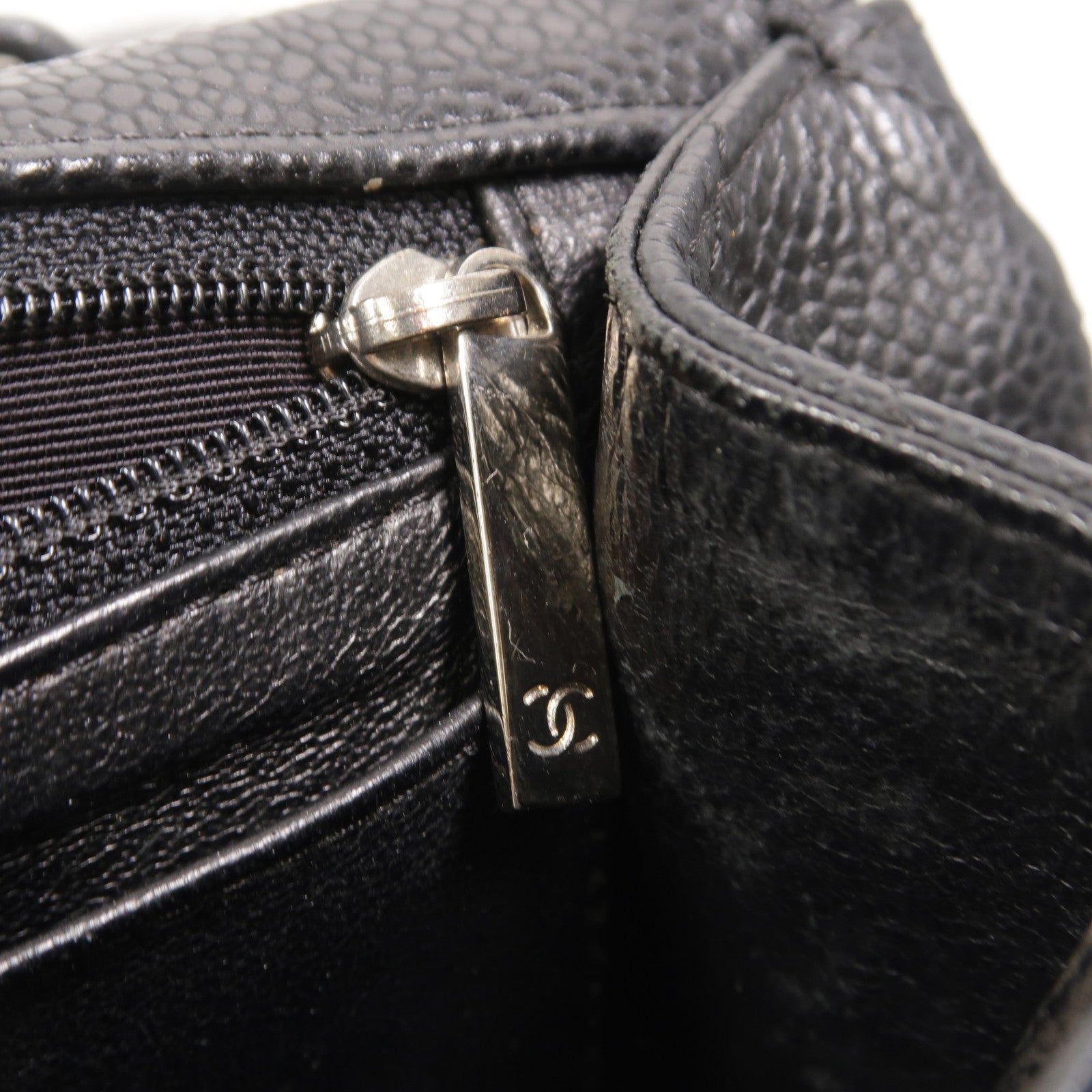 CHANEL 牛皮皮革Large Classic鏈帶肩背袋