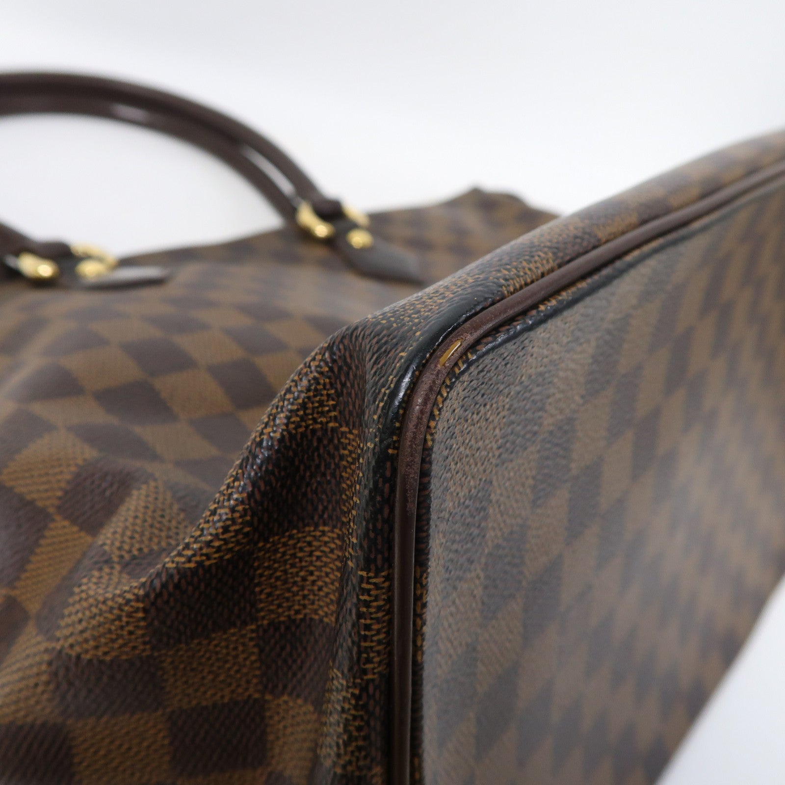 LOUIS VUITTON 【激減優惠】Damier Saleya MM金扣肩背袋啡色