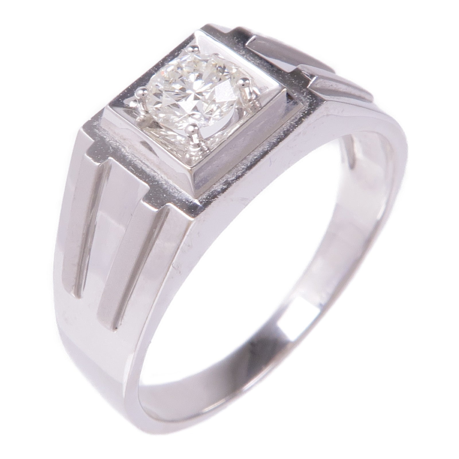 JEWELRY Diamond Ring 18K White Gold US#12.75