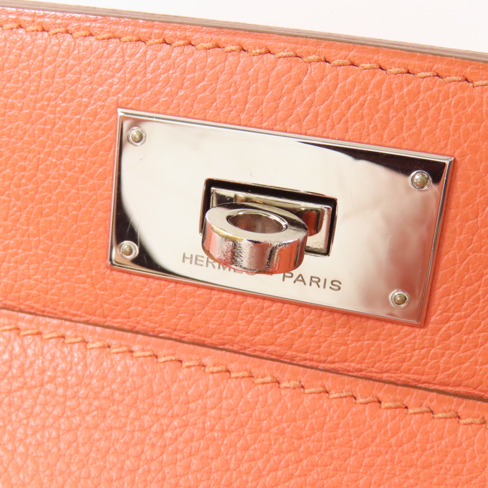 HERMES Evercolor皮革Tool Box 20手挽肩背兩用袋Crevette