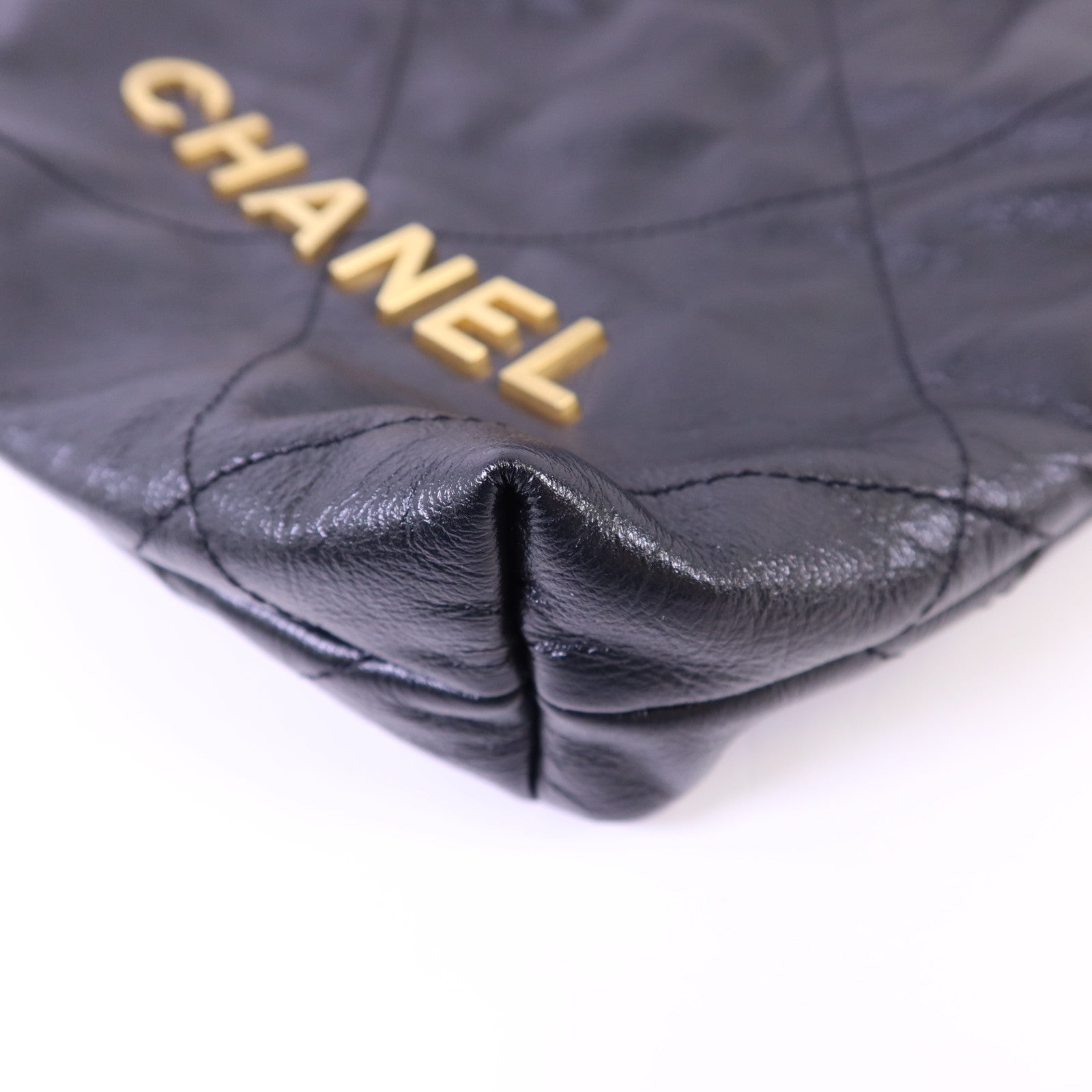CHANEL 【激減優惠】牛皮皮革C22 Mini金扣手挽肩背兩用袋