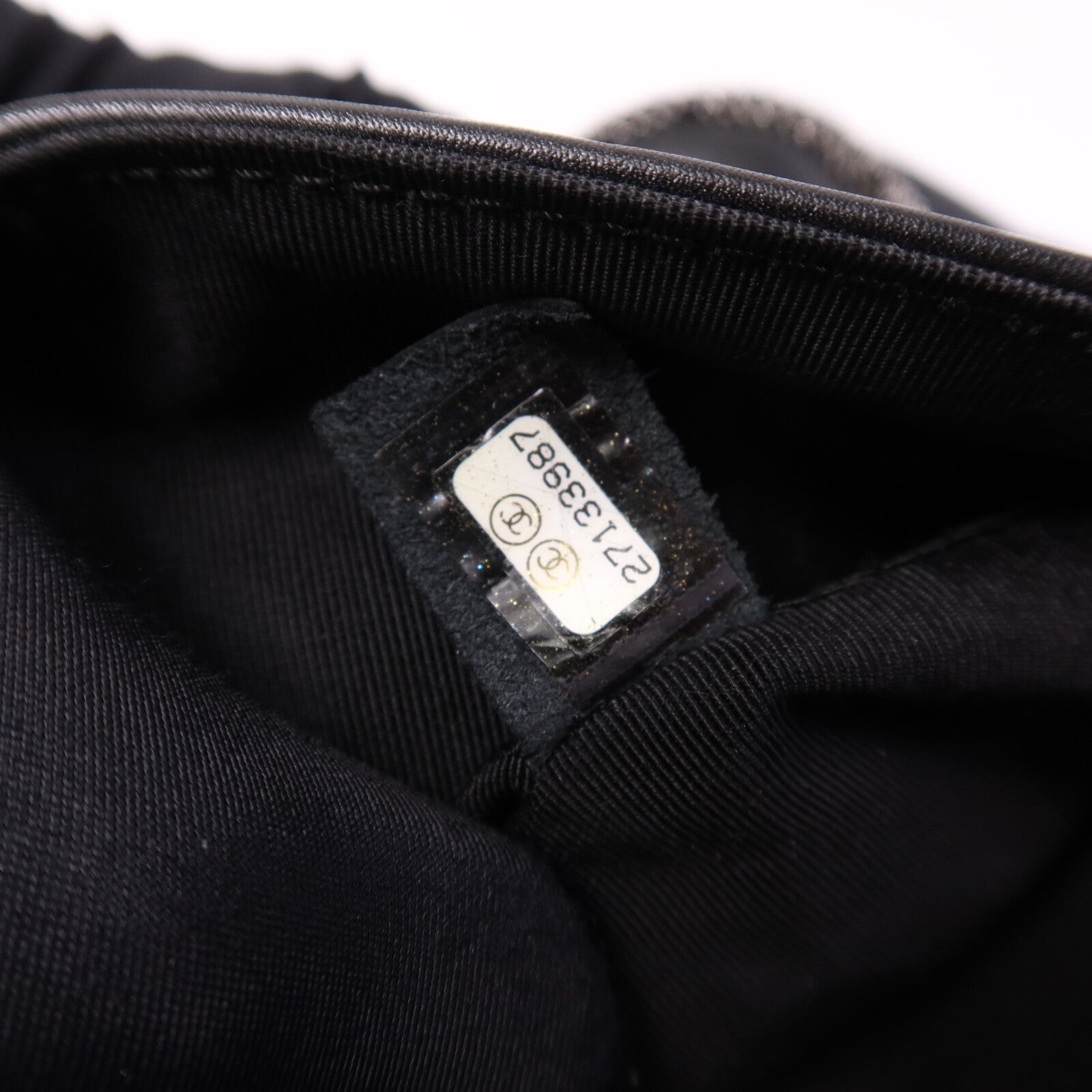 CHANEL 牛皮皮革Chain Shoulder Bag銀扣鏈帶肩背袋
