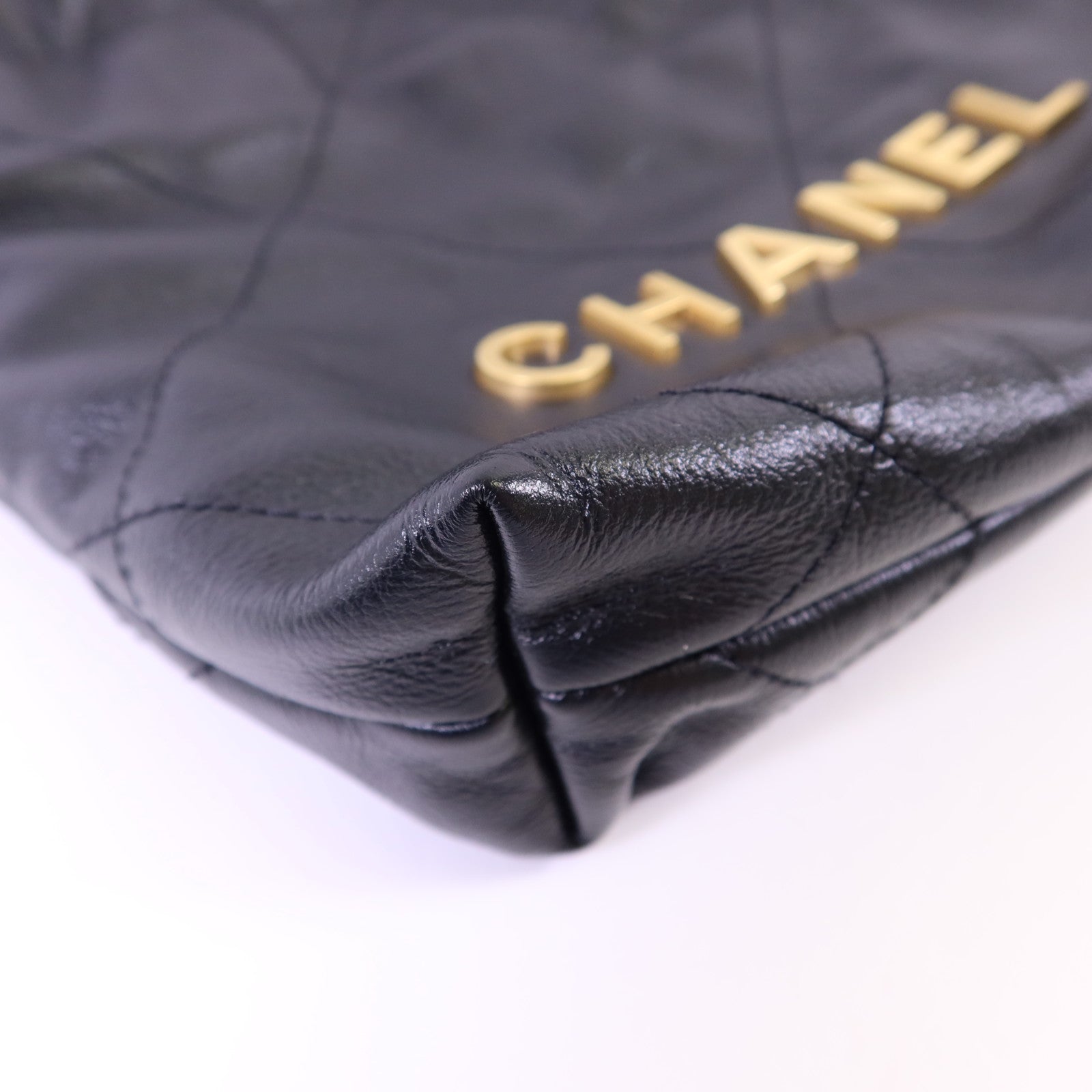 CHANEL 【激減優惠】牛皮皮革C22 Mini金扣手挽肩背兩用袋