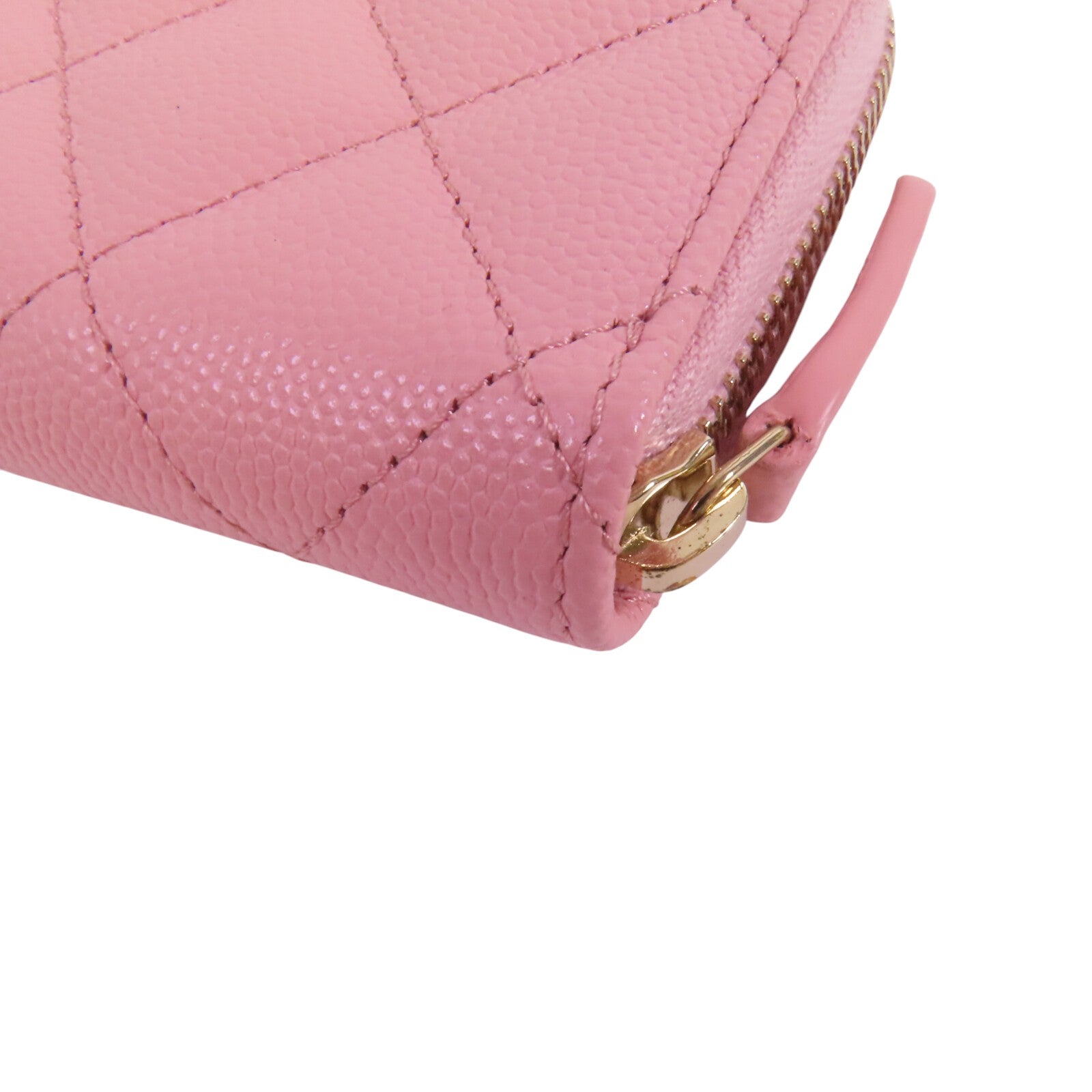 CHANEL 牛皮皮革Coins Card Case金扣零錢卡套