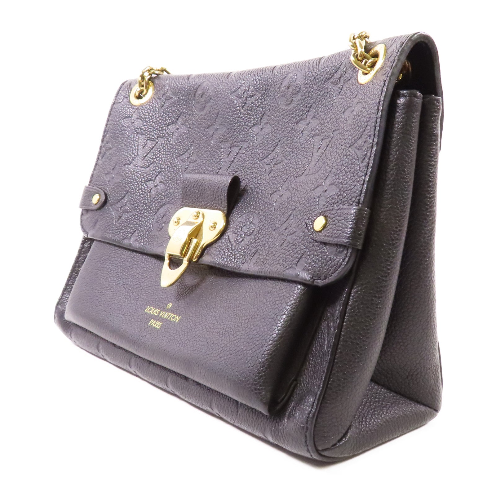 LOUIS VUITTON LV GHW Vavin PM Shoulder Bag M44151 Monogram Empreinte Black