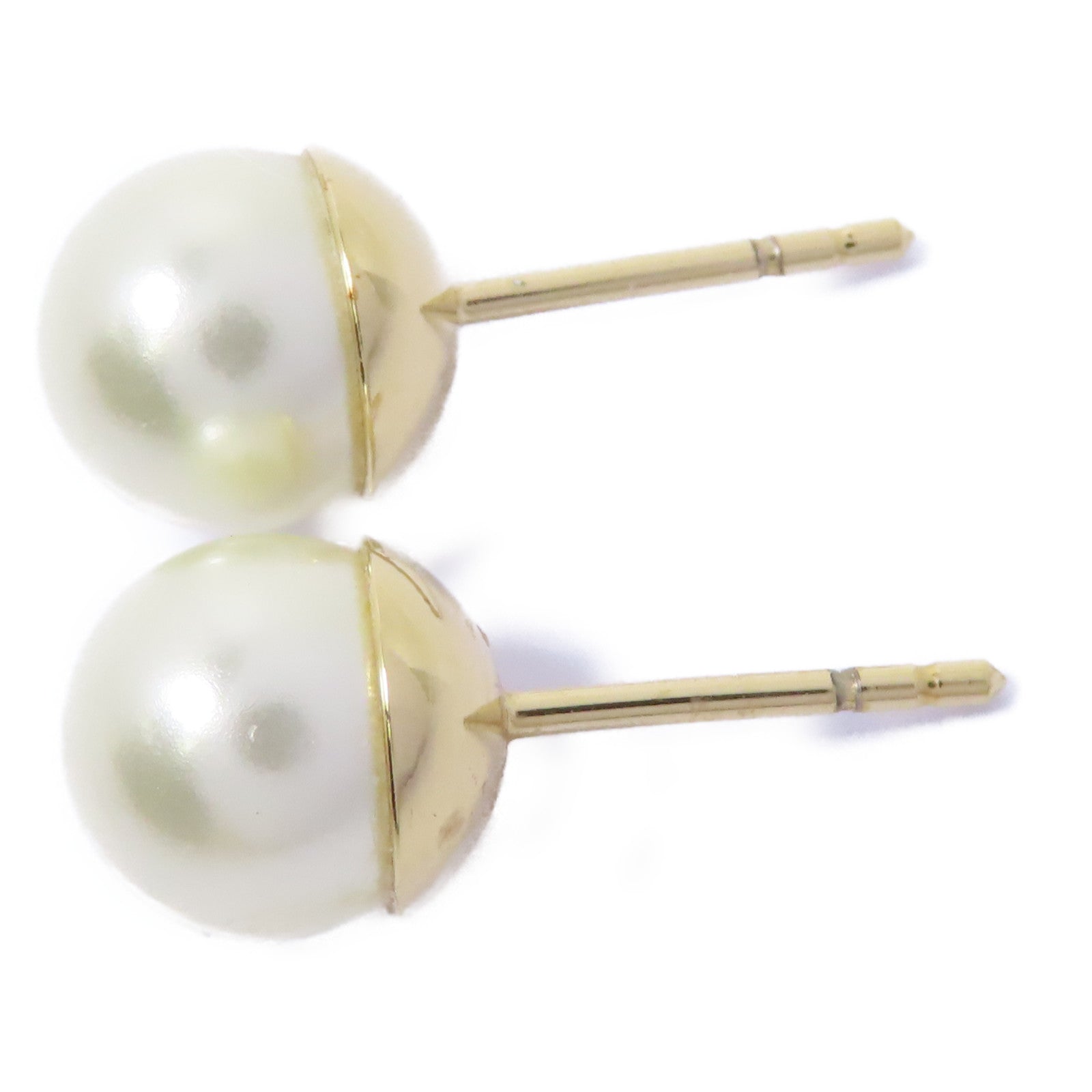 Dior 金屬/樹脂珍珠Tribales Earrings耳環金色/白色