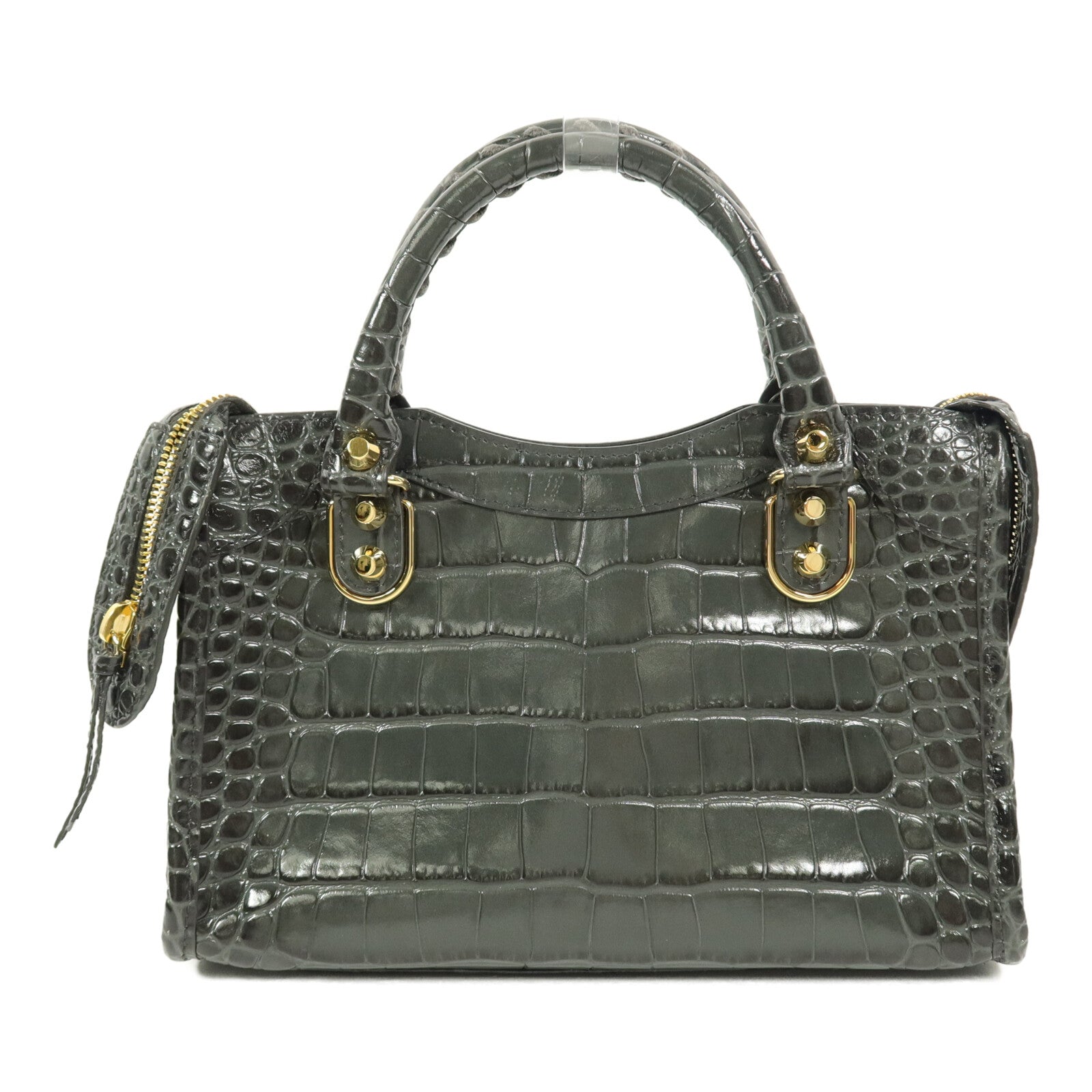 BALENCIAGA 牛皮皮革Mini City手挽肩背兩用袋