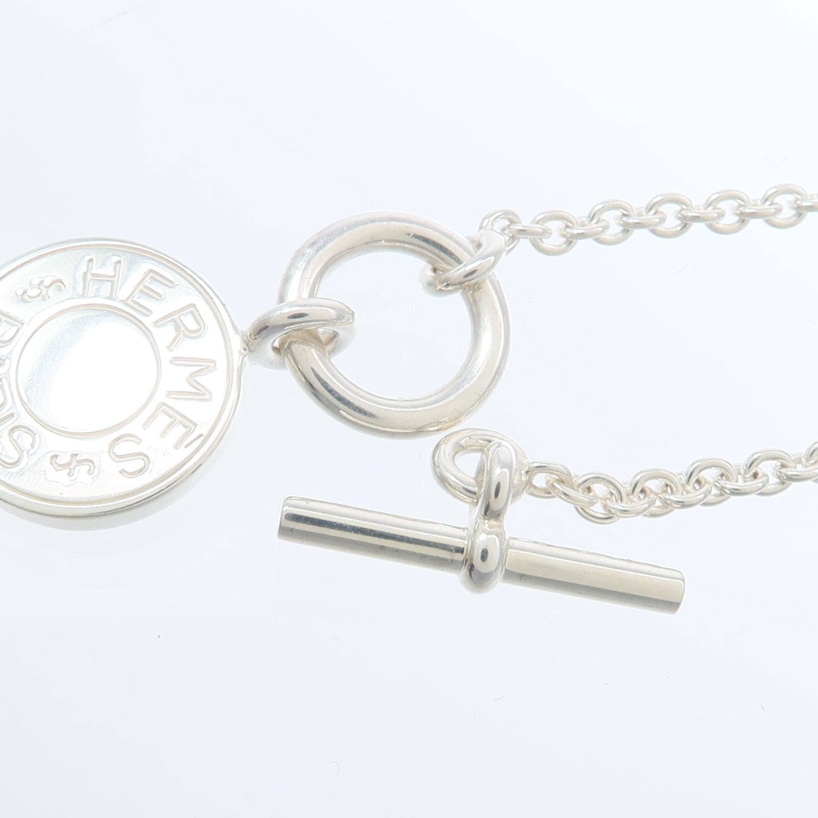 HERMES 金屬Amulettes Ex-Libris Necklace項鍊