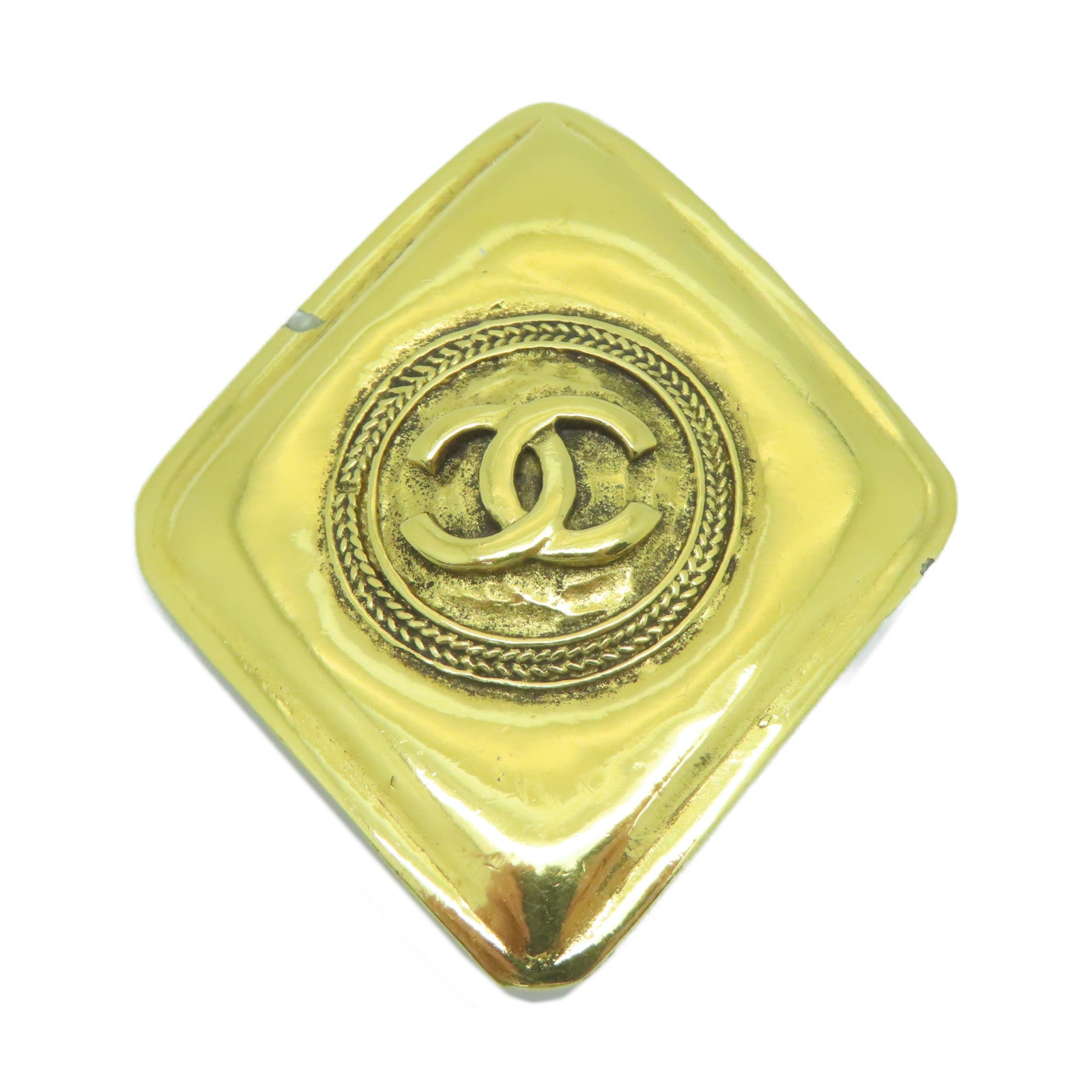 CHANEL 【激減優惠】金屬Brooch胸針金色