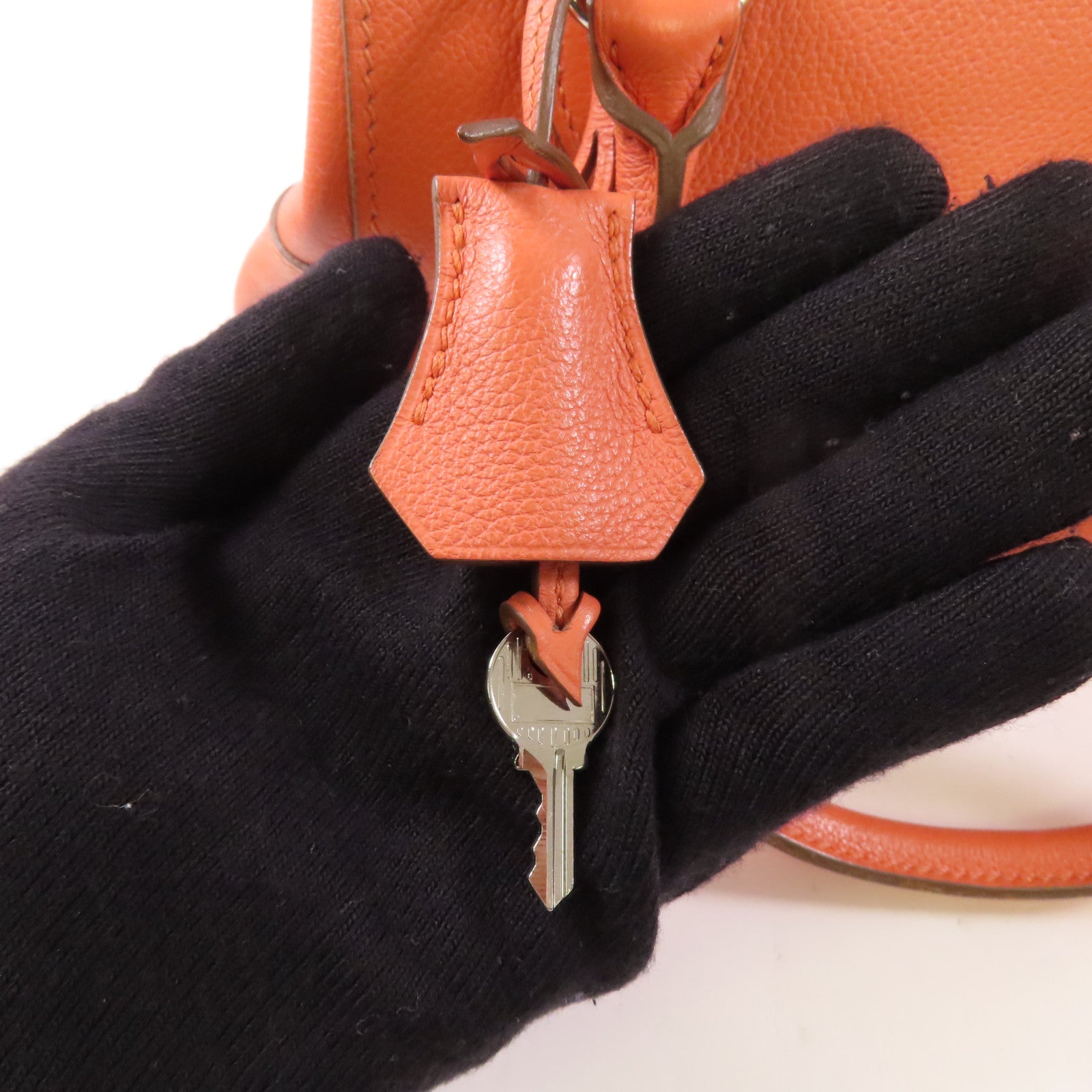 HERMES Evercolor皮革Tool Box 20手挽肩背兩用袋Crevette