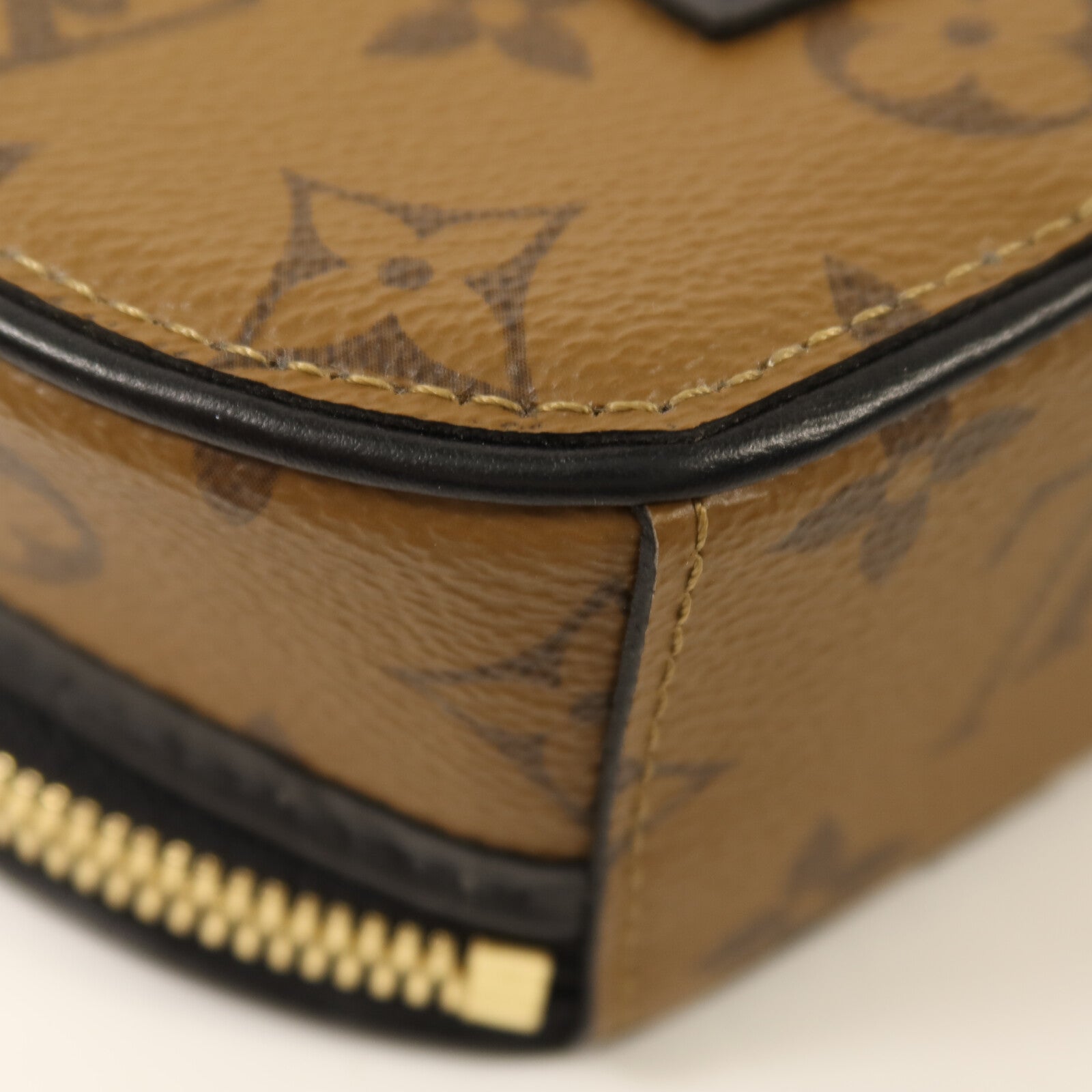 LOUIS VUITTON Monogram Reverse Mini Boite Chapeau金扣手挽肩背兩用袋