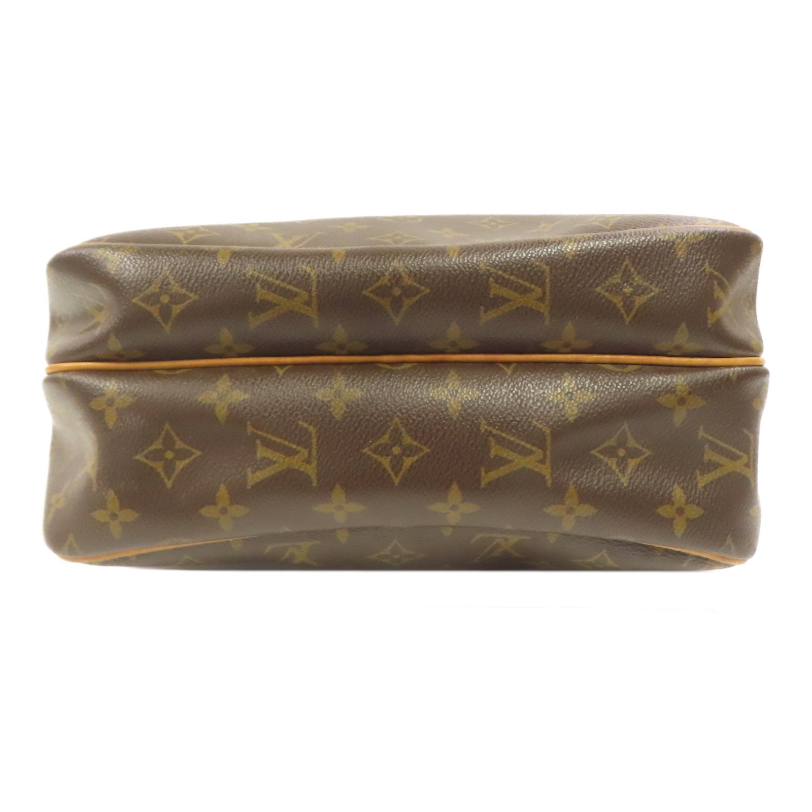 LOUIS VUITTON Monogram Reporter PM金扣肩背袋啡色·