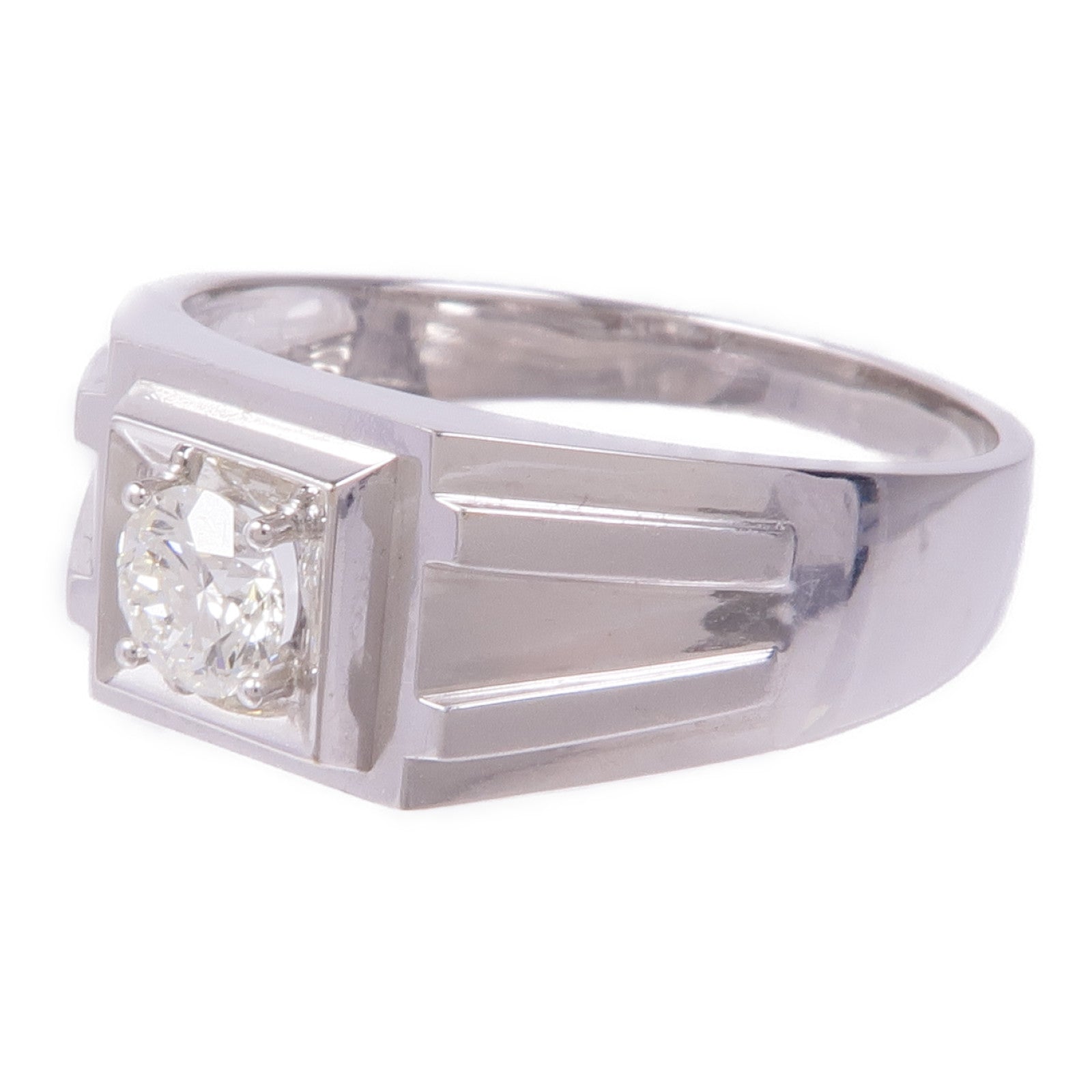 JEWELRY Diamond Ring 18K White Gold US#12.75