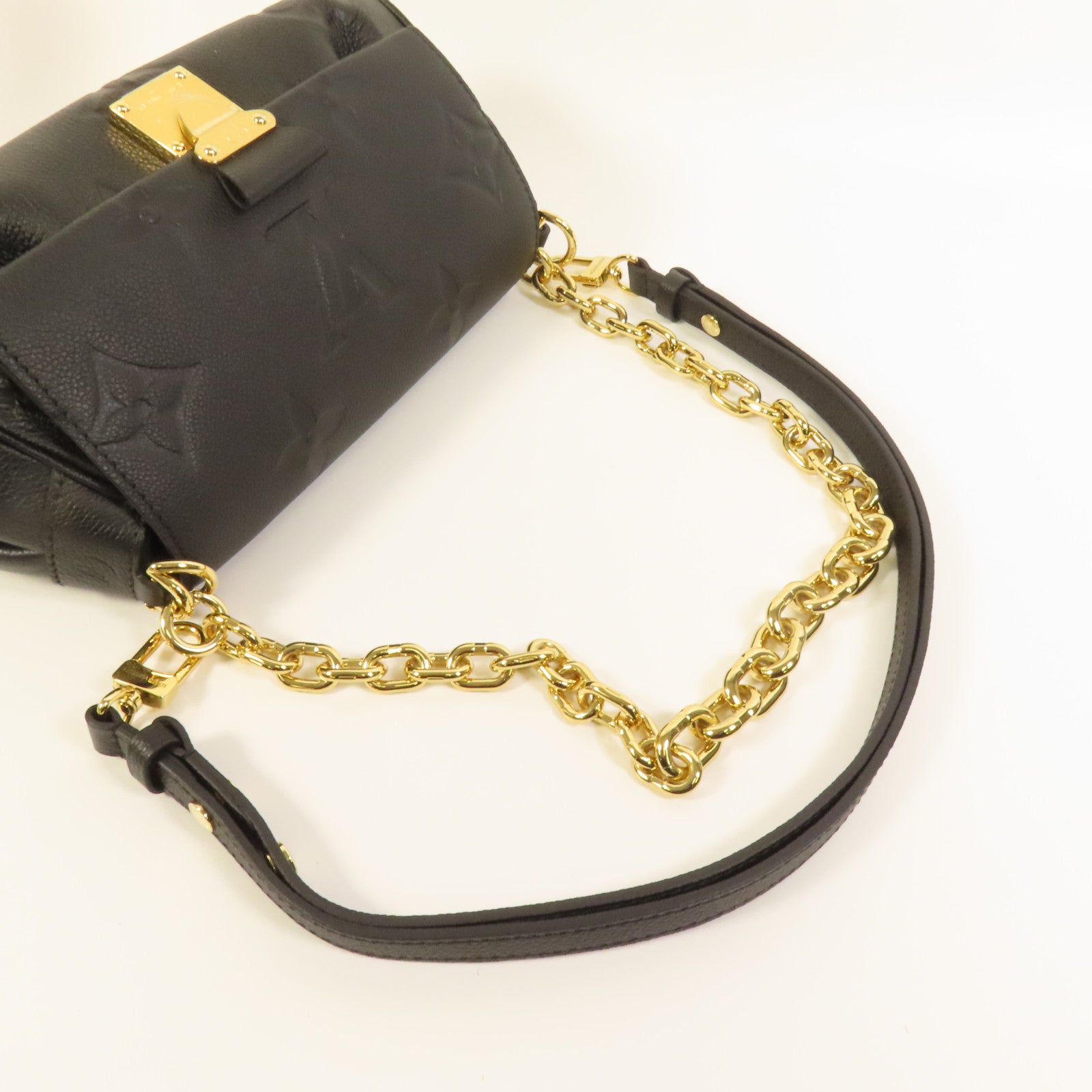 LOUIS VUITTON Monogram Empreinte Favorite金扣手挽肩背兩用袋