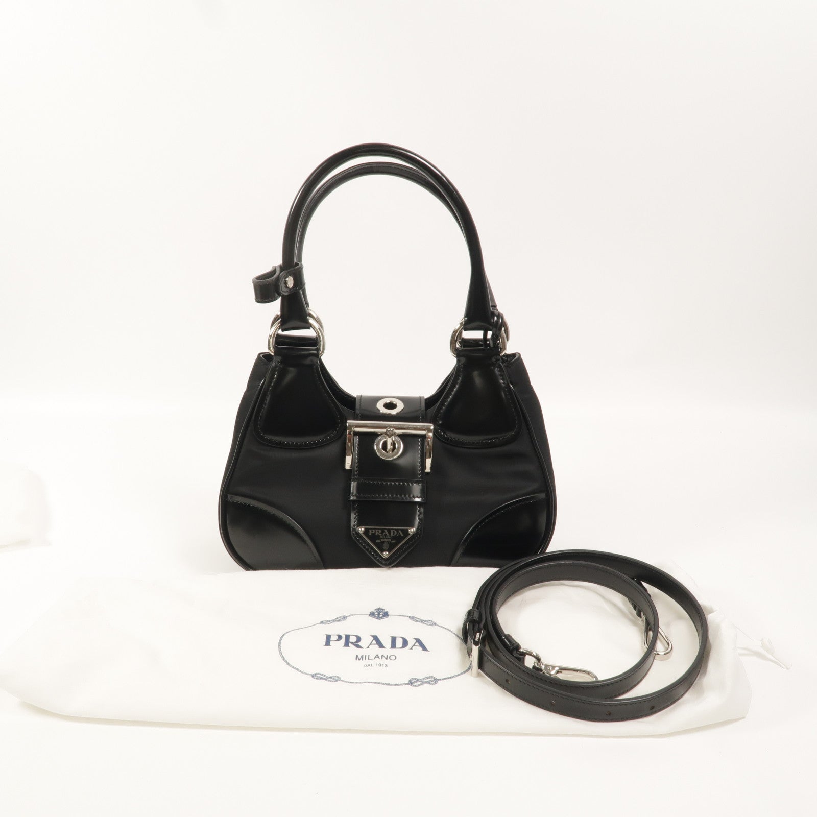 PRADA 尼龍Moon Bag Re-Edition 2002手挽肩背兩用袋