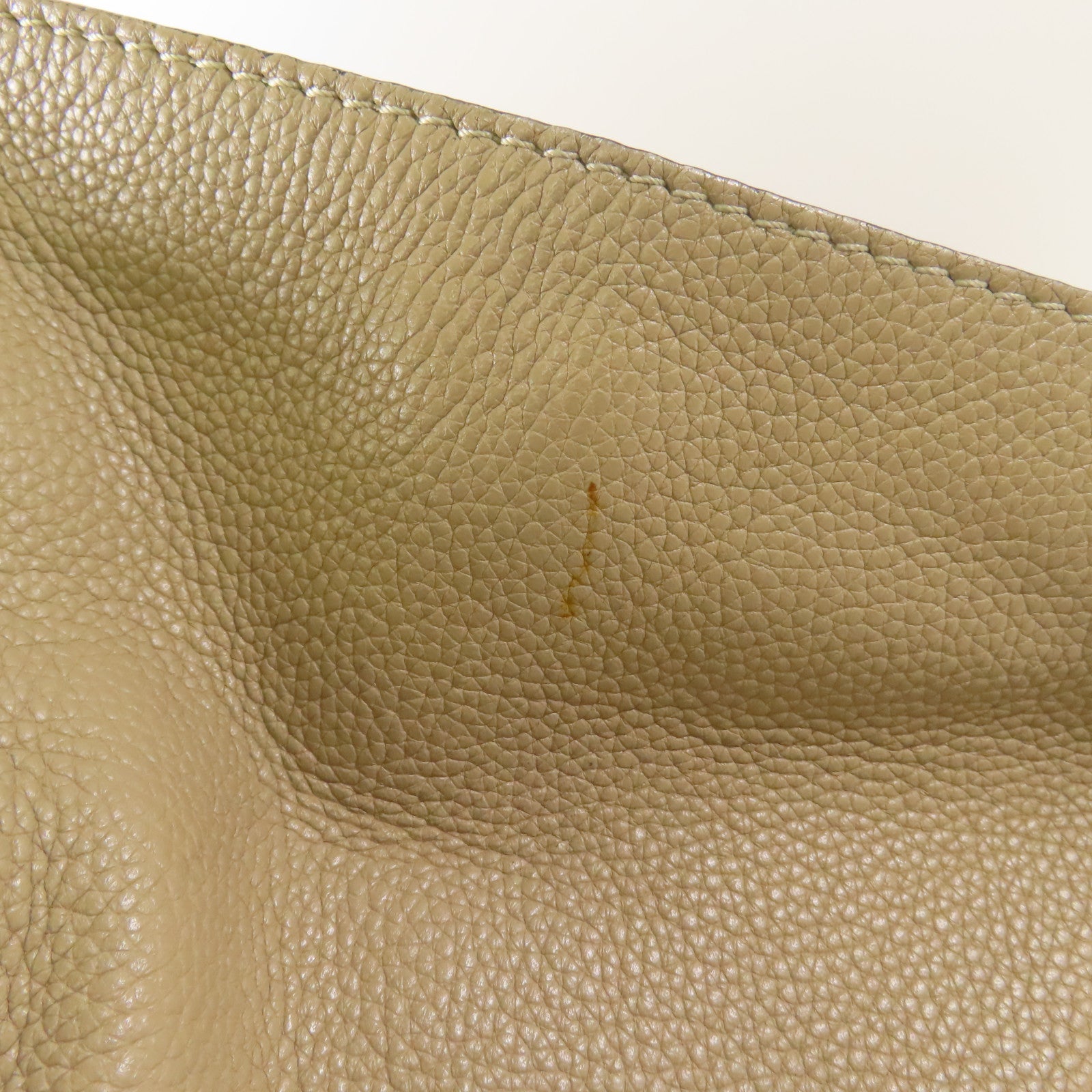 CELINE 牛皮皮革Luggage手挽袋淺褐色
