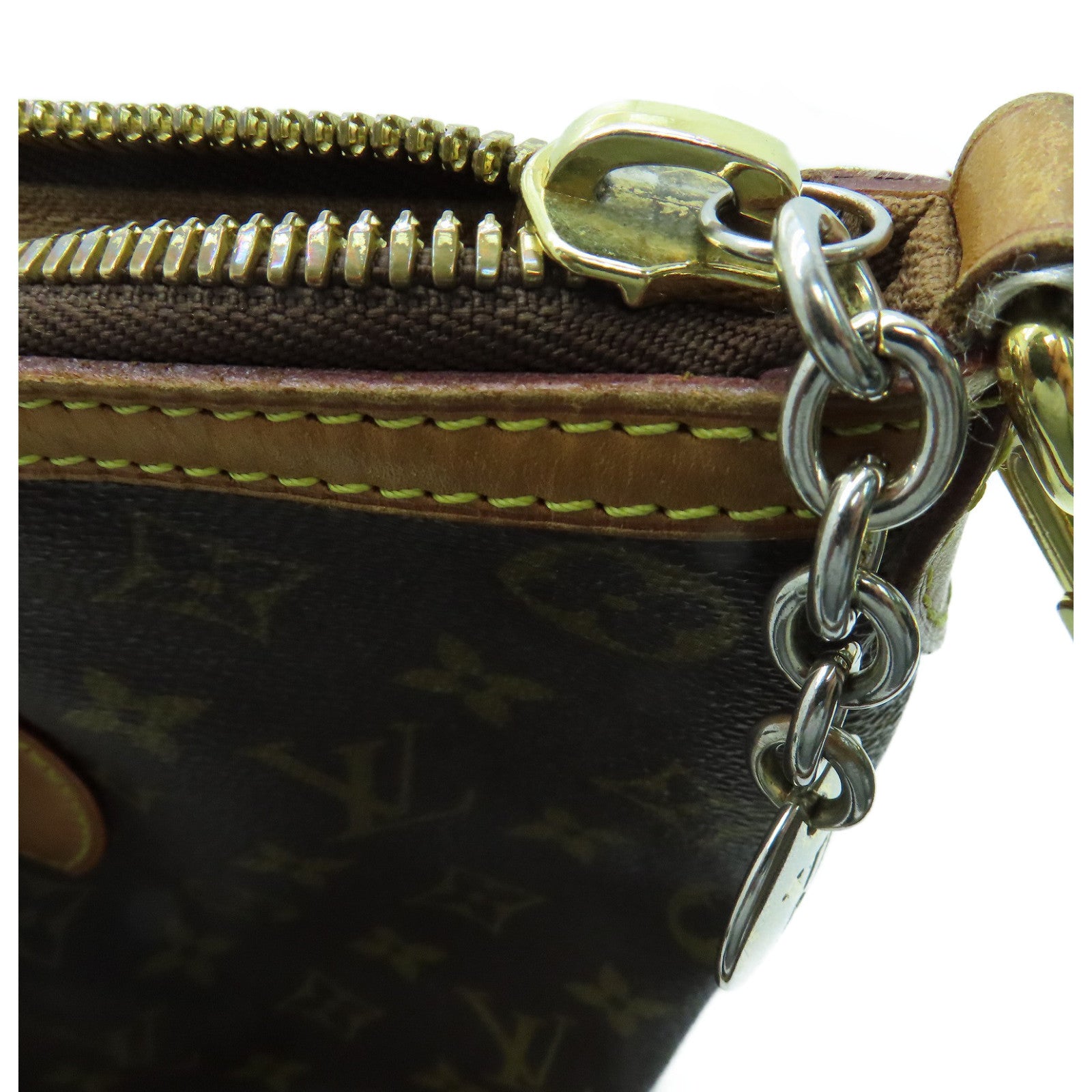 LOUIS VUITTON Monogram Palermo PM金扣手挽肩背两用袋啡色