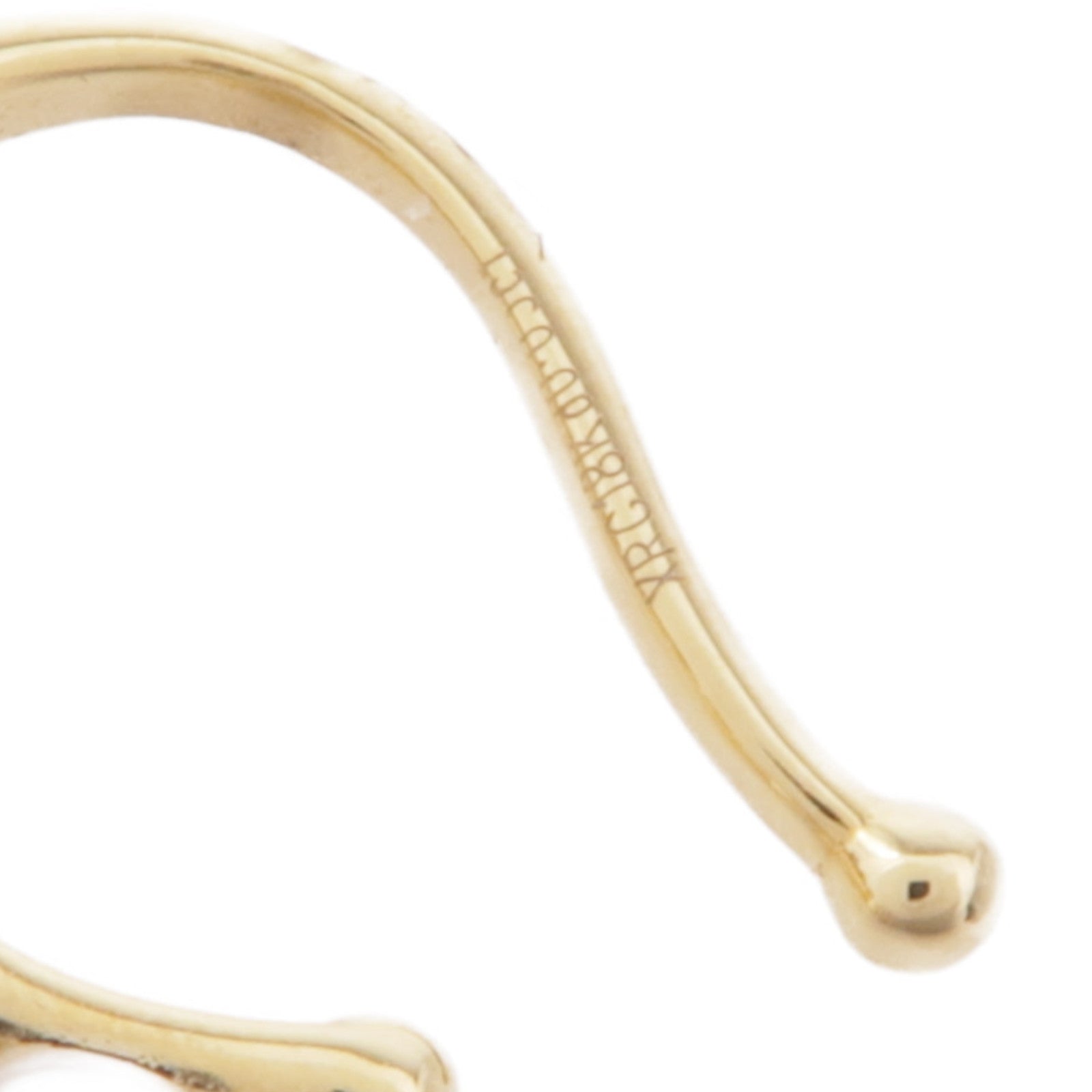 JEWELRY Pearl Diamond Single Ear Cuff 18K Yellow Gold