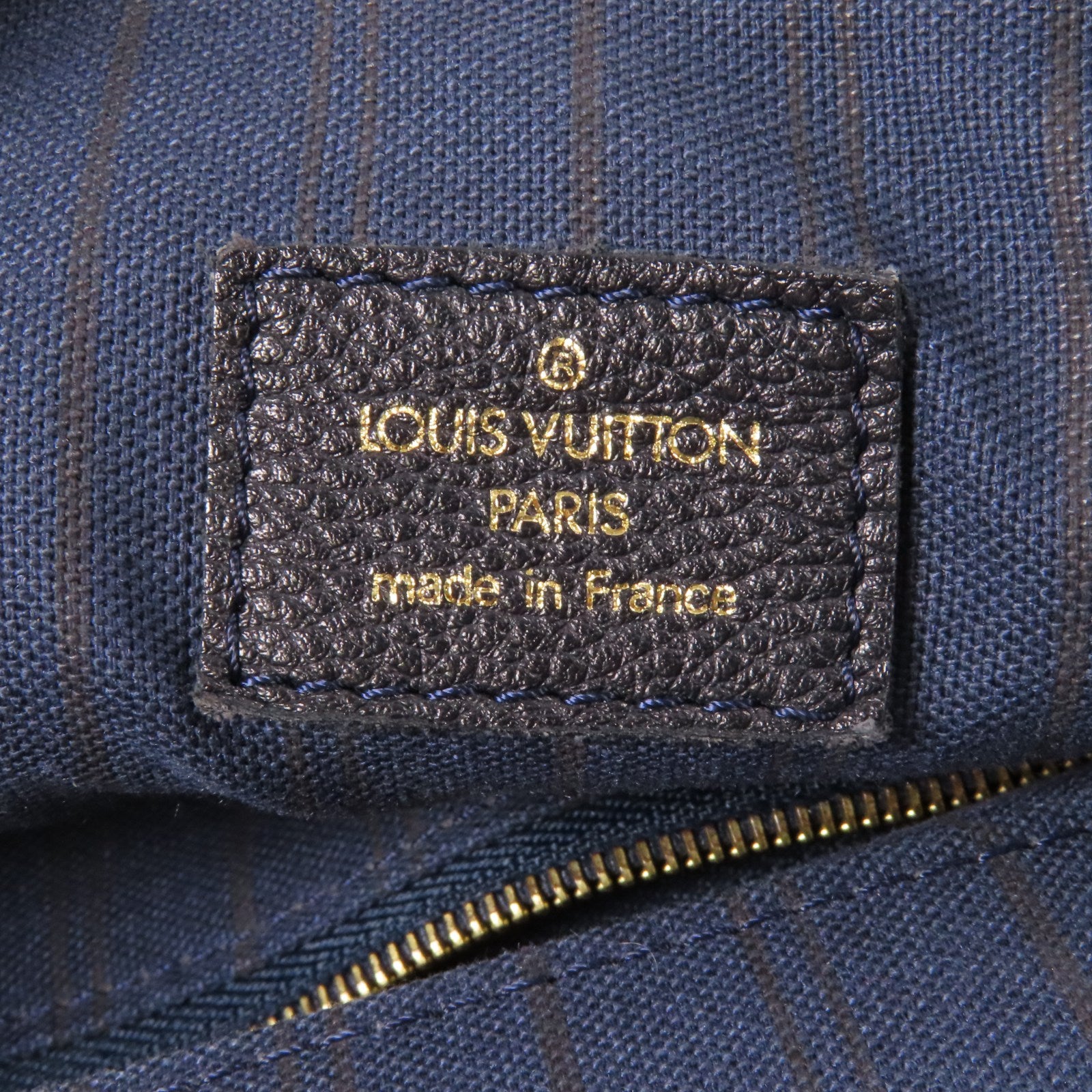 LOUIS VUITTON Monogram Empreinte Lumineuse GM金扣肩背袋黑色