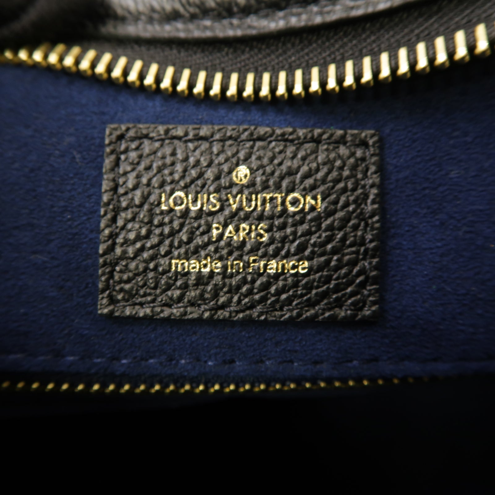 LOUIS VUITTON Monogram Empreinte CarryAll PM金扣肩背袋黑色