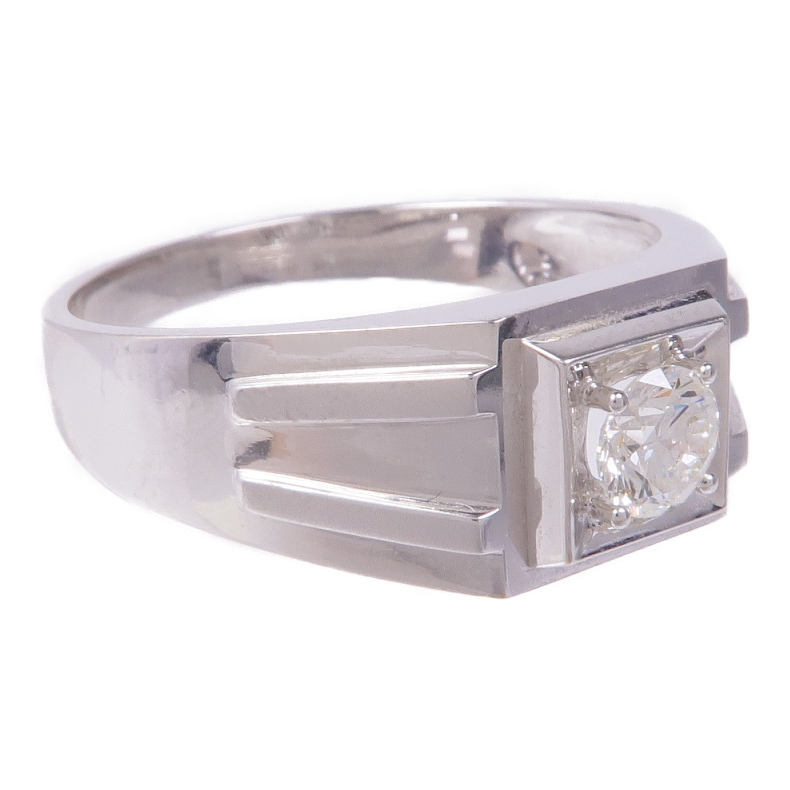 JEWELRY Diamond Ring 18K White Gold US#12.75