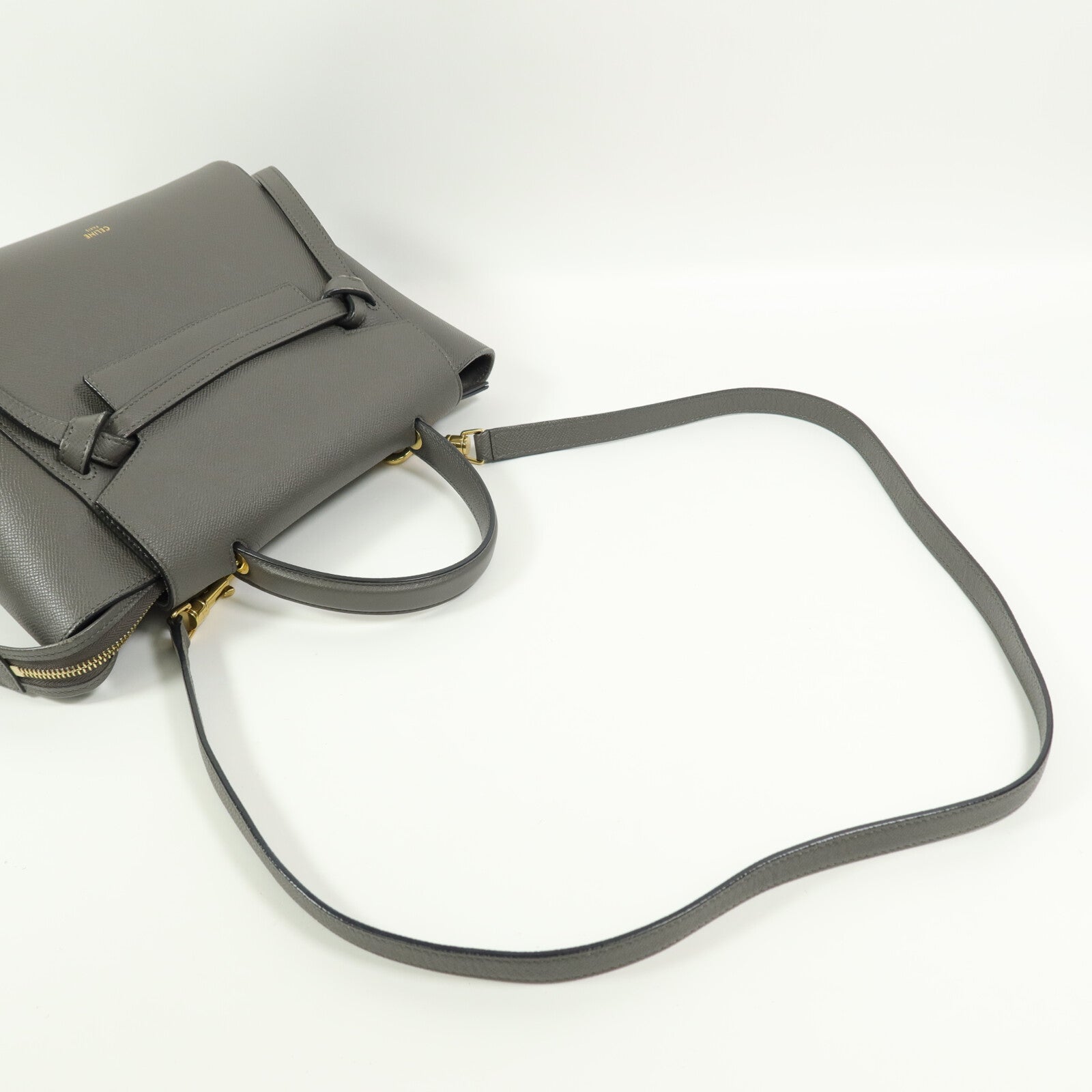 CELINE 牛皮皮革Micor Belt手挽肩背兩用袋