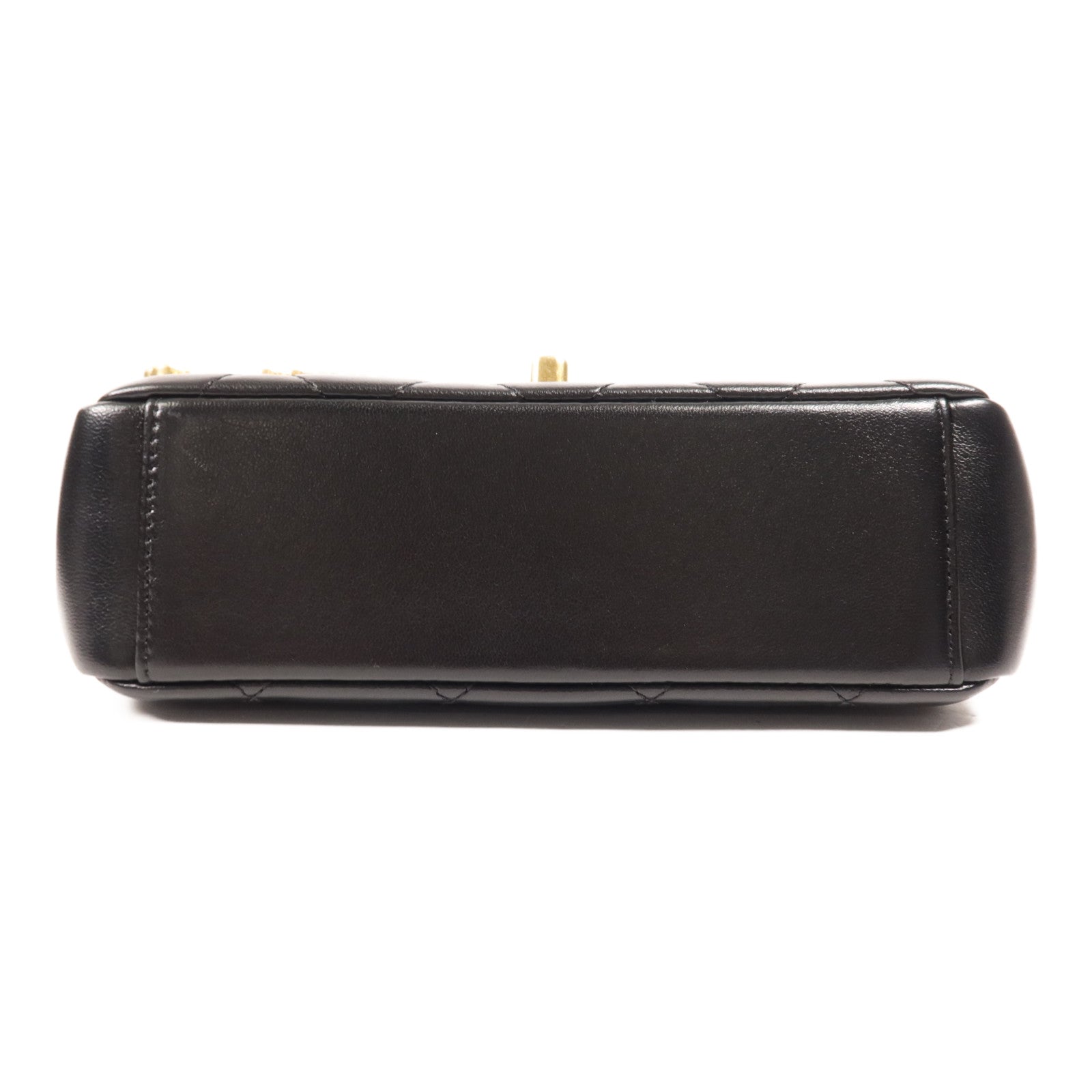 CHANEL 羊皮皮革Matelasse Mini Flap Bag金扣鏈帶肩背袋