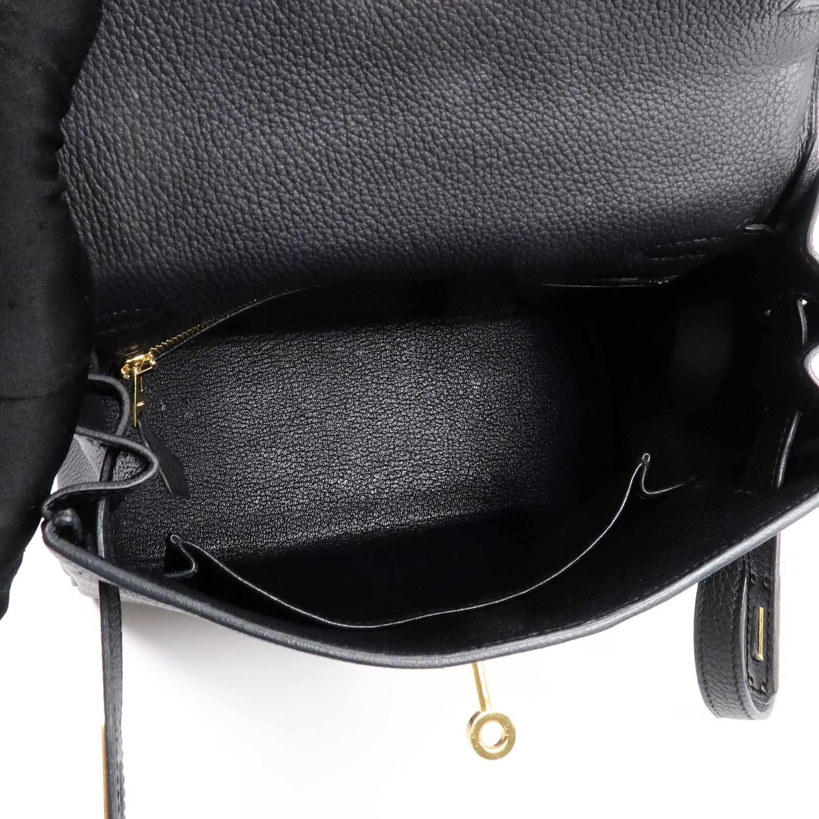 HERMES Togo皮革Kelly 25手挽肩背兩用袋Noir