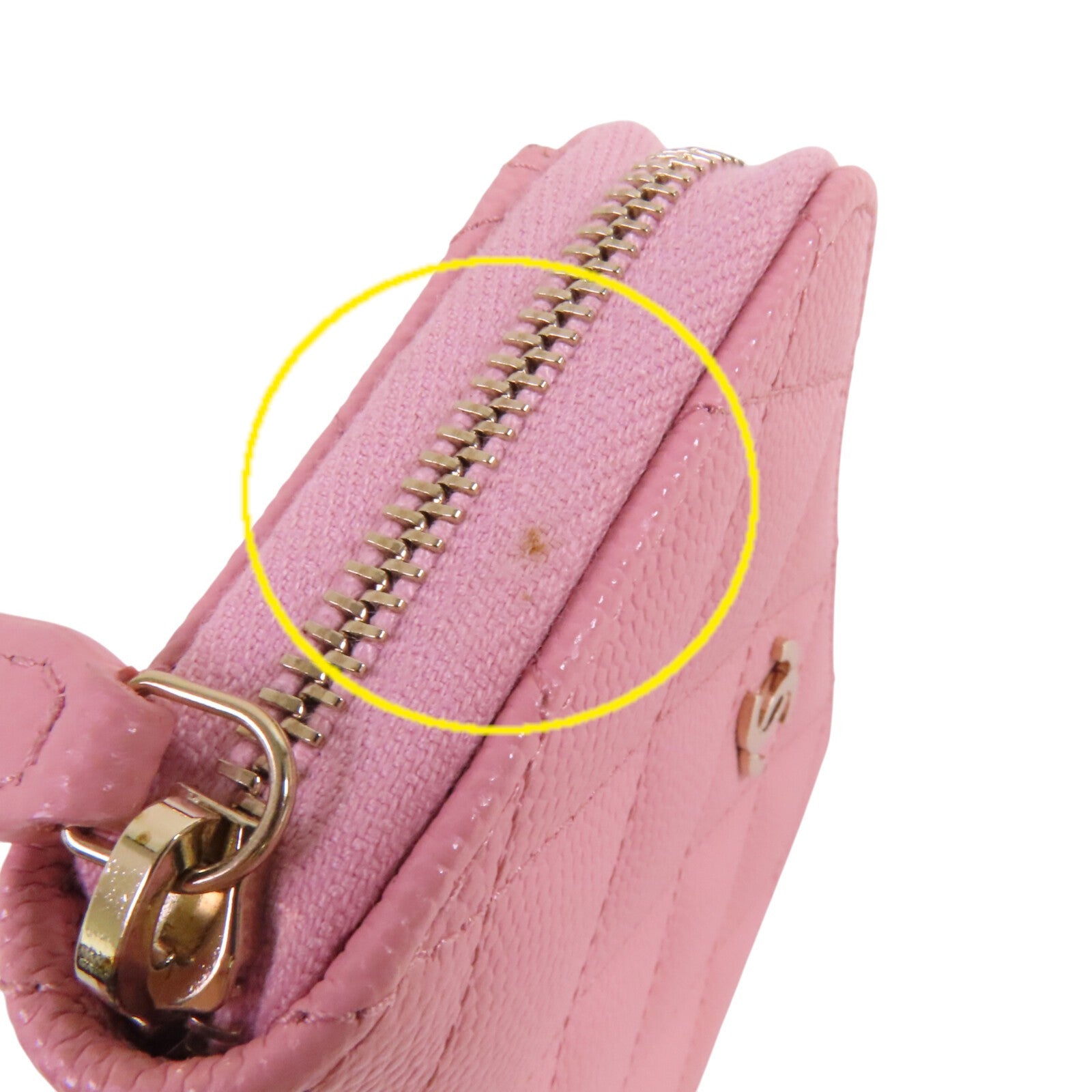 CHANEL 牛皮皮革Coins Card Case金扣零錢卡套